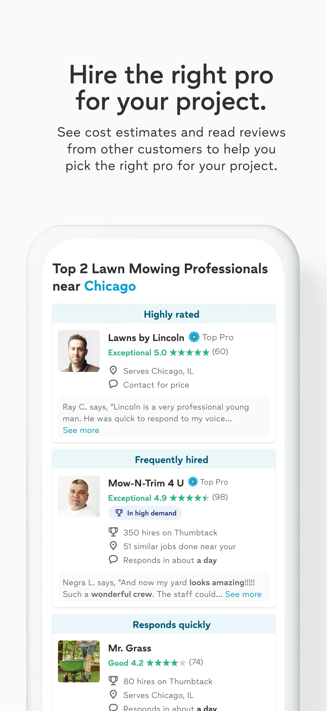 Thumbtack: Home Service Pros iphone screenshot 5