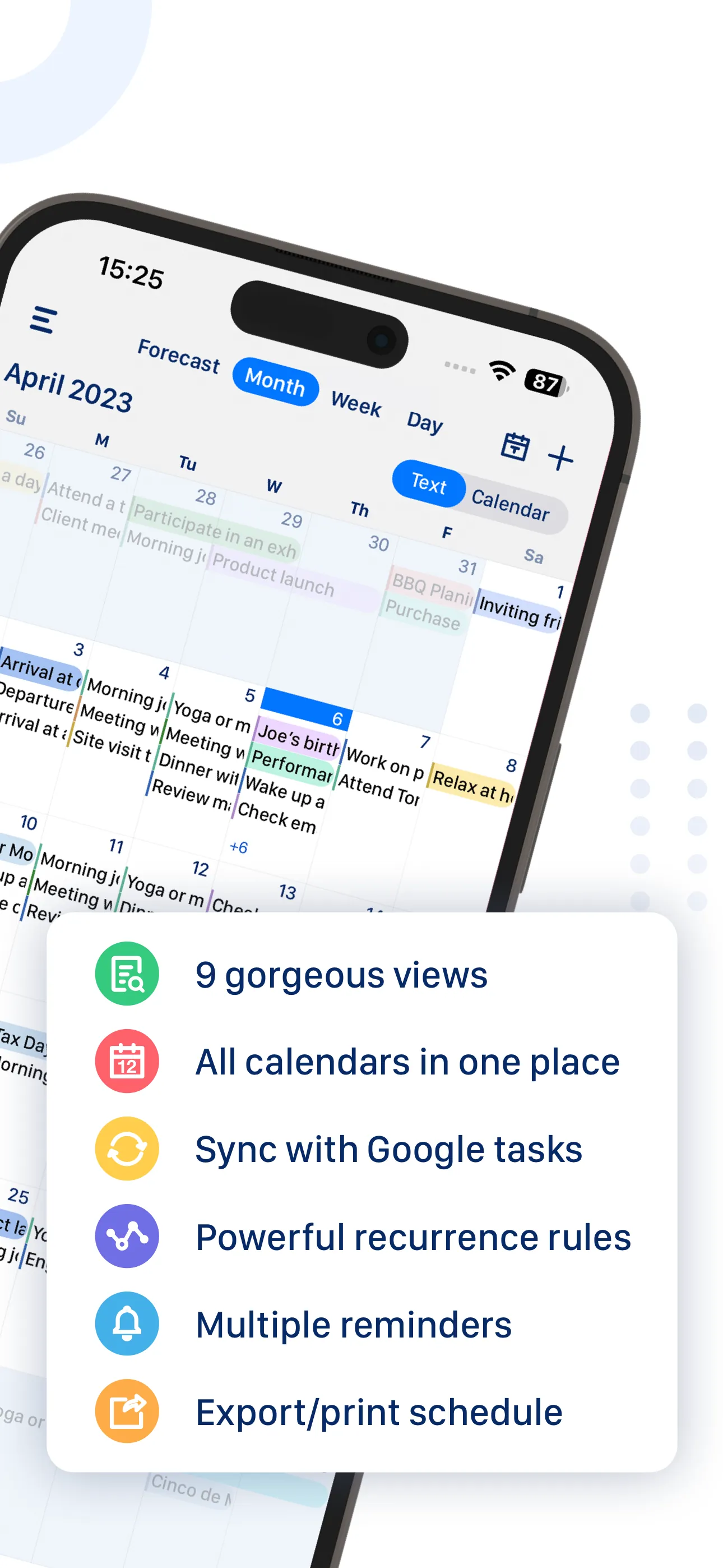 Tiny Calendar: Planner & Tasks iphone screenshot 2