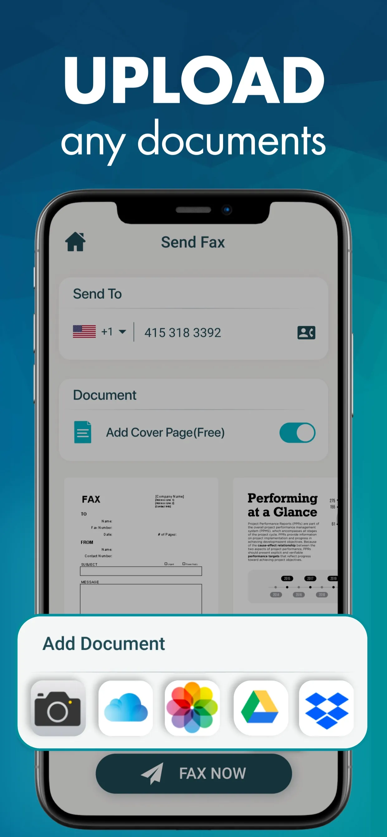 Fax from iPhone: Free of ad iphone screenshot 3