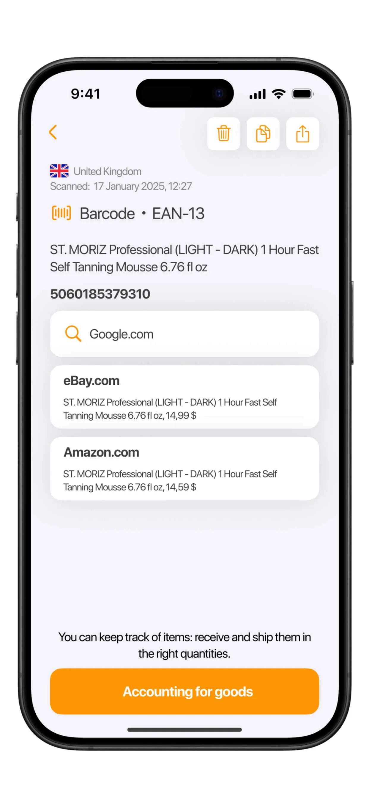 Barcode Scanner & Reader iphone screenshot 10