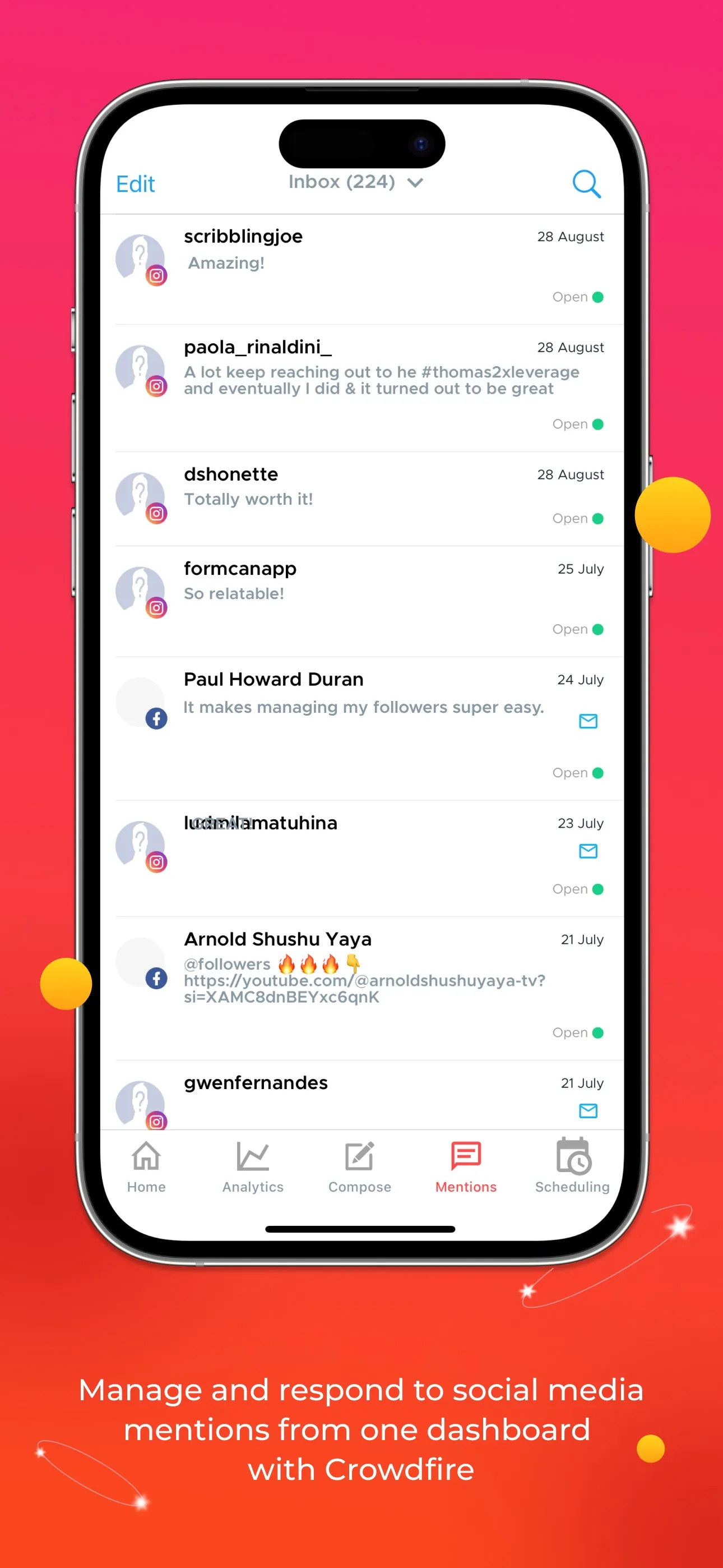 Crowdfire iphone screenshot 4