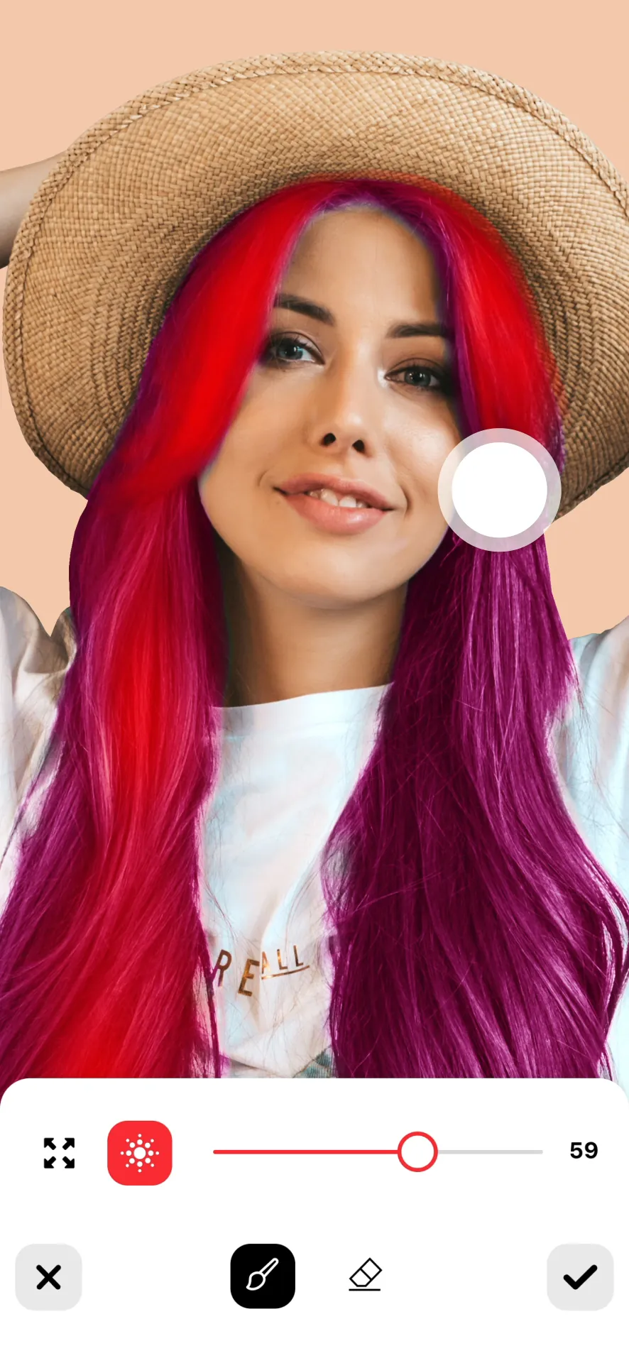Hair Color Changer­ iphone screenshot 1