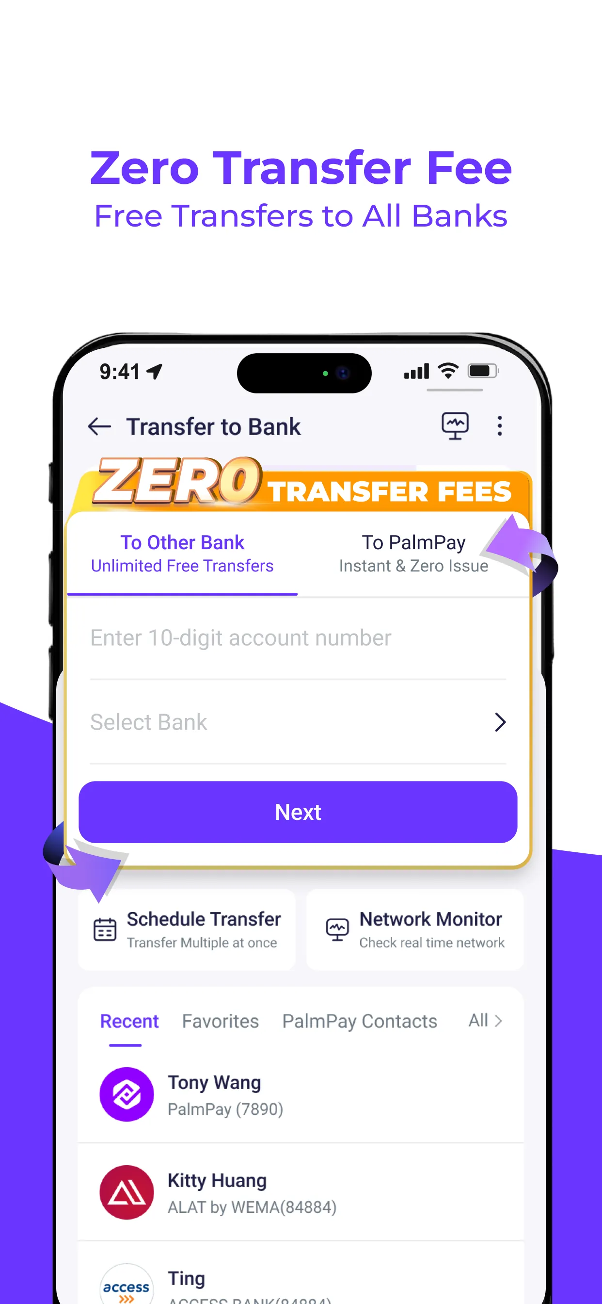 PalmPay - Transfers, Bills iphone screenshot 1