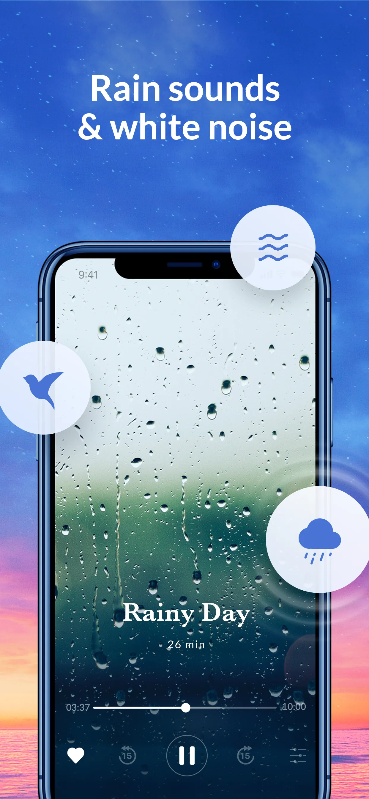 Sleep Sounds White Noise, Rain iphone screenshot 8