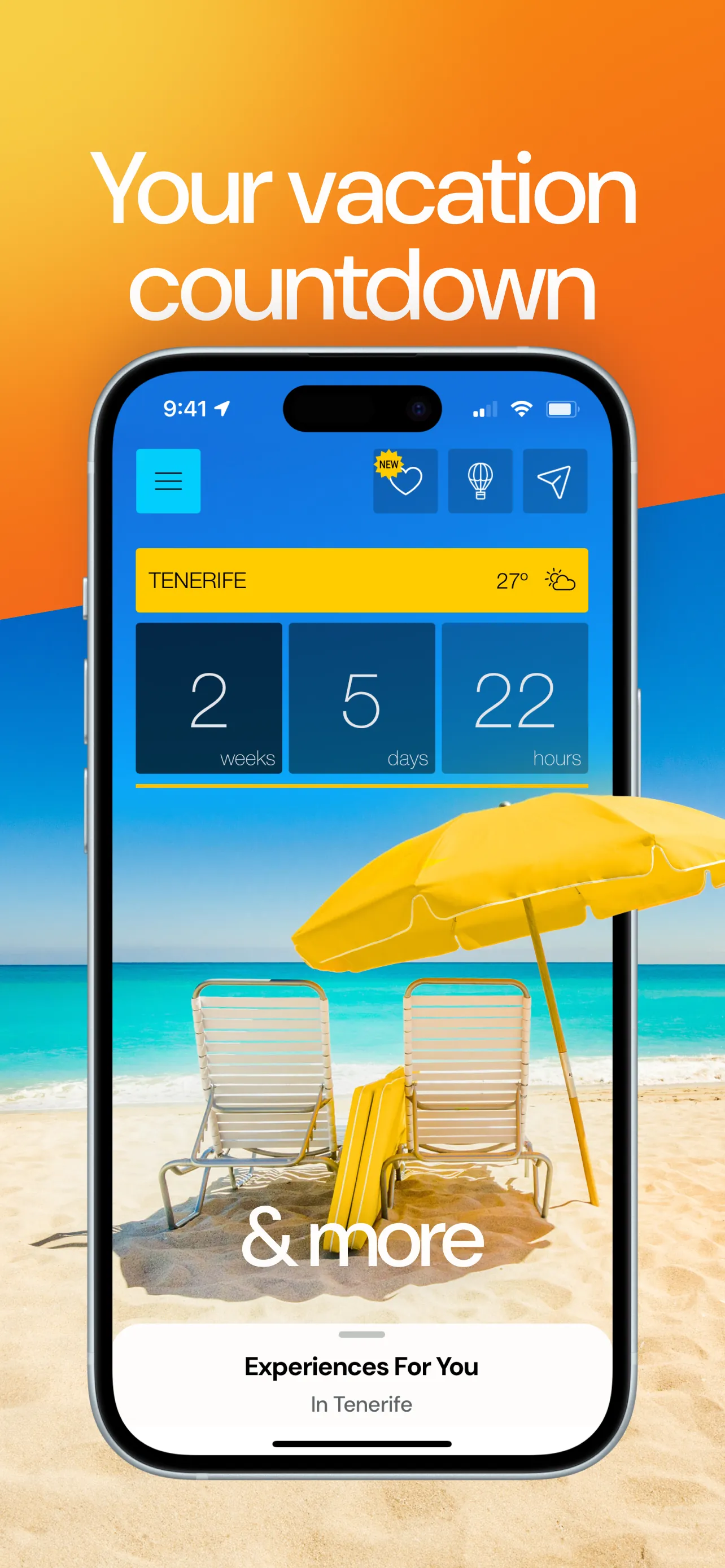 Ready Set Vacation! Countdown iphone screenshot 1