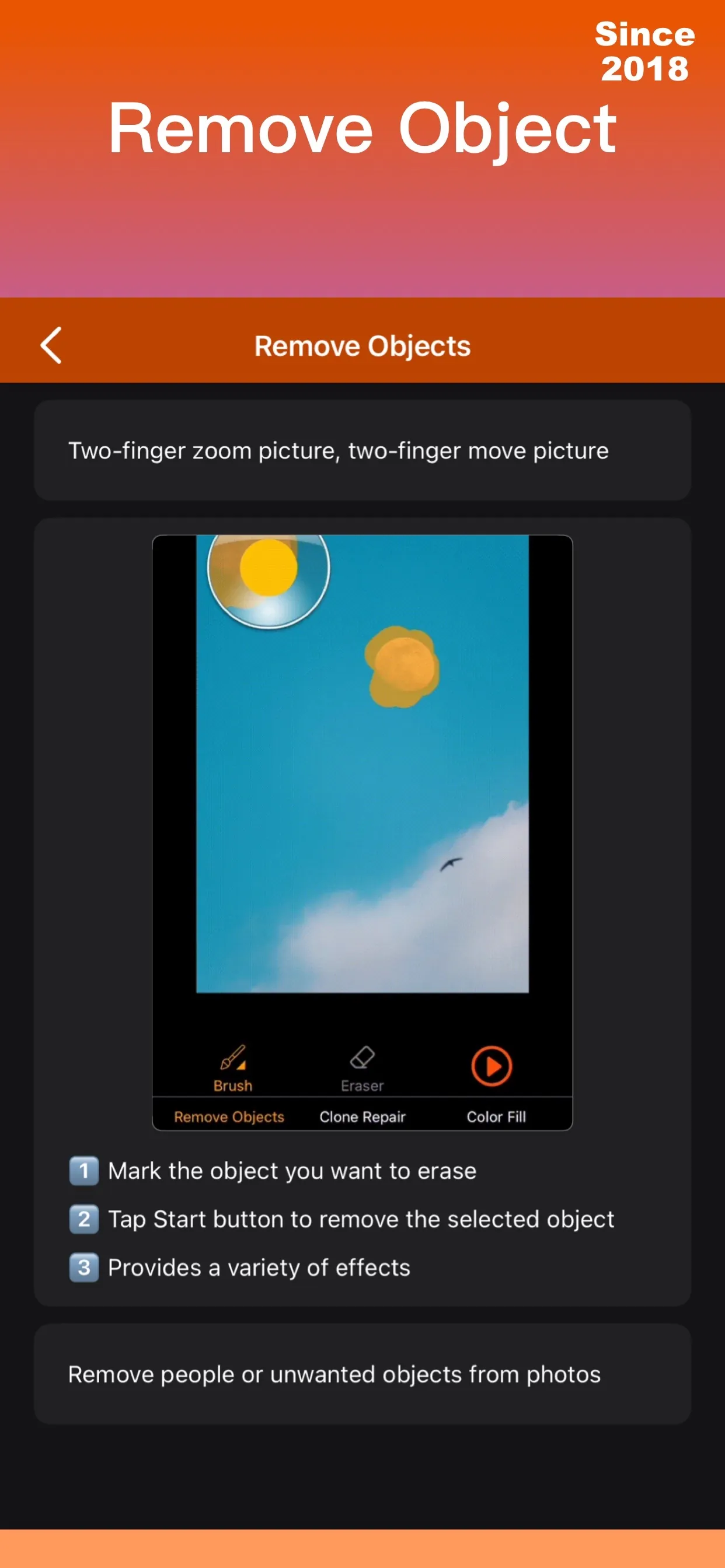 iRetouch - Photo Video Eraser iphone screenshot 2