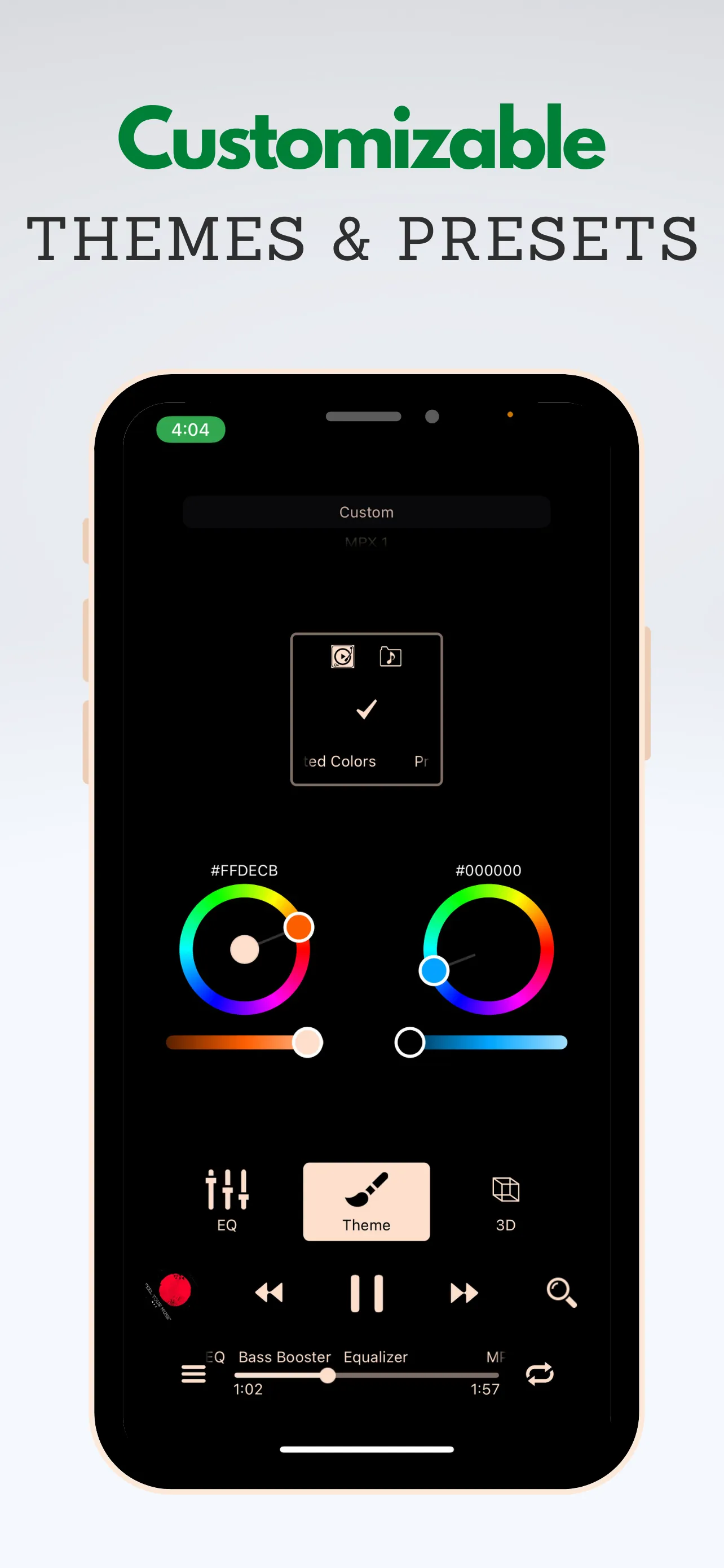 Music Player X : Equalizer iphone screenshot 5