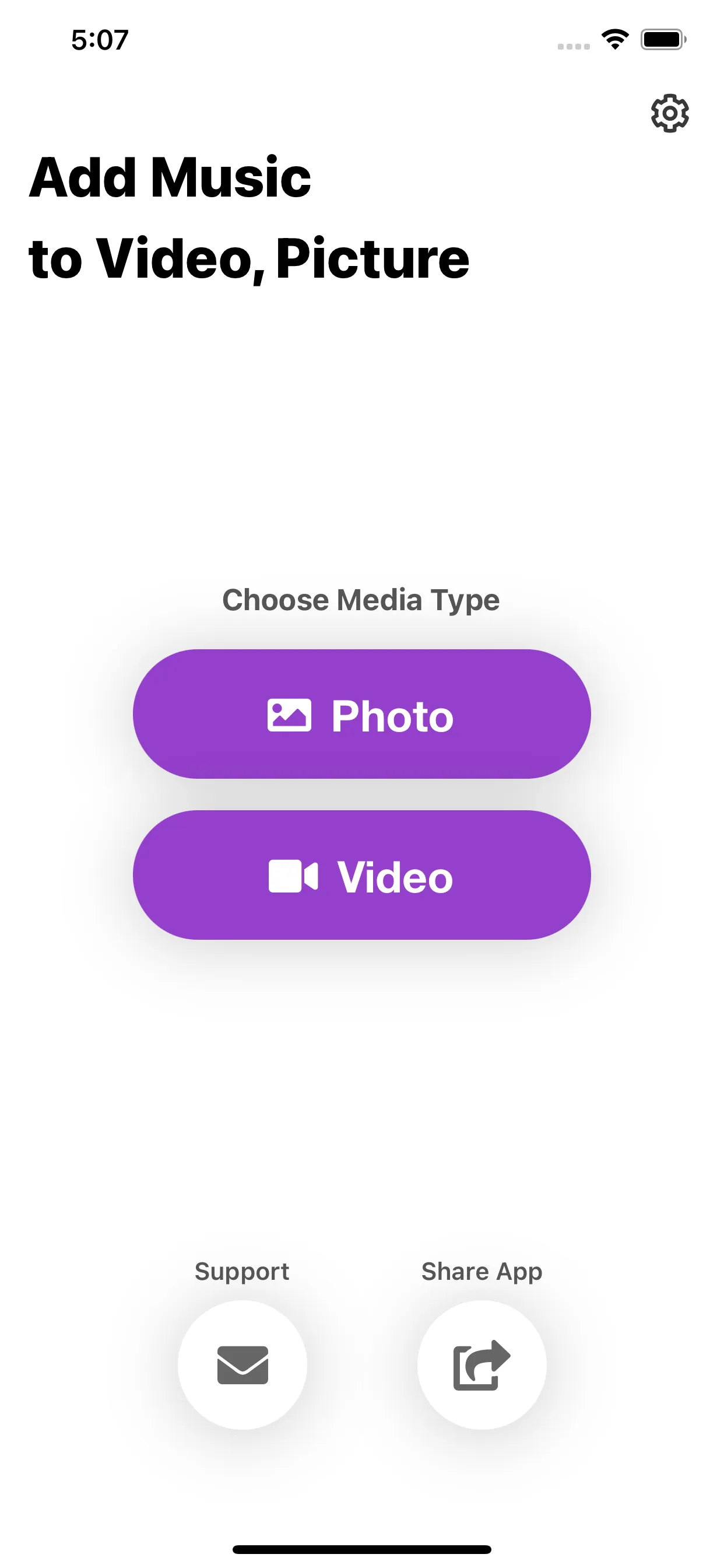 Add Music To Video and Picture iphone screenshot 1