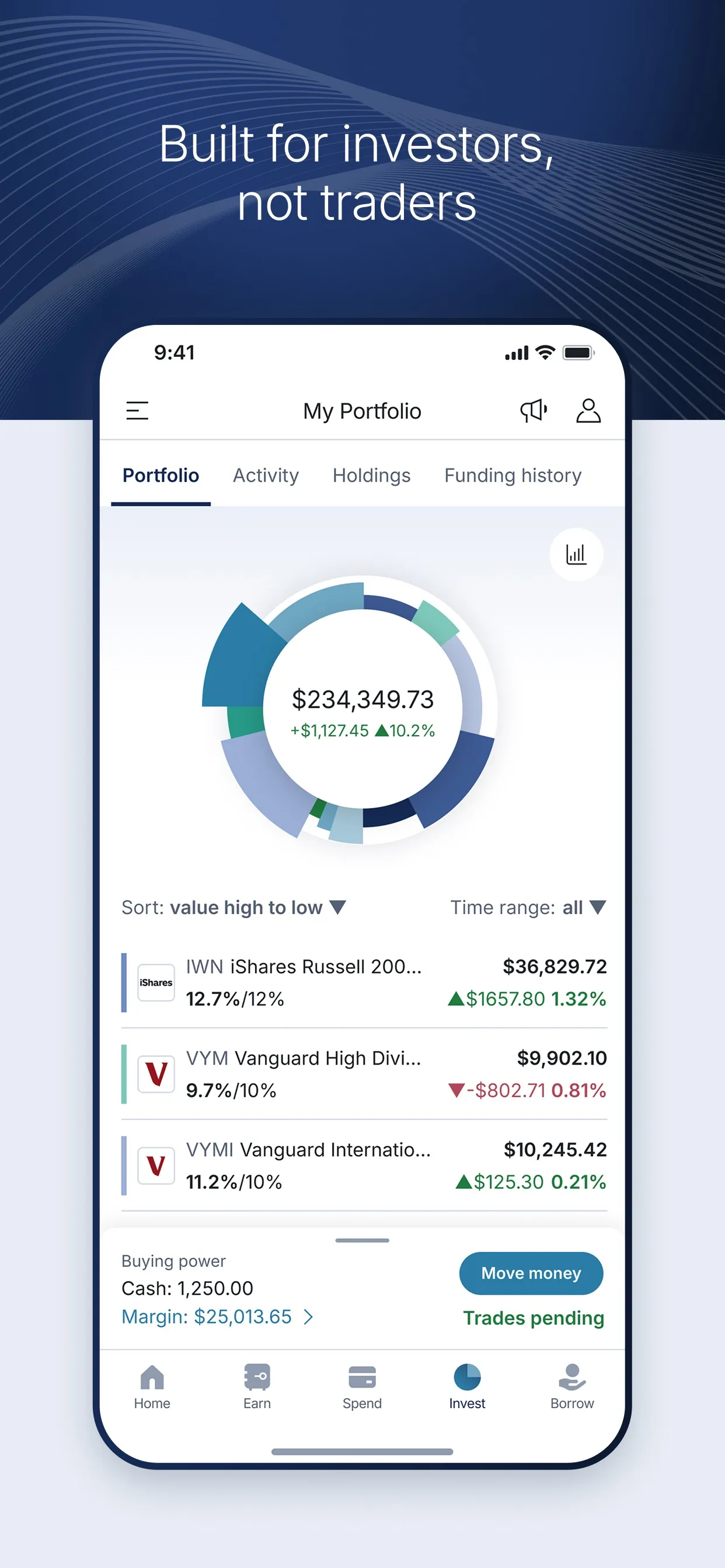 M1: Invest & Bank Smarter iphone screenshot 3