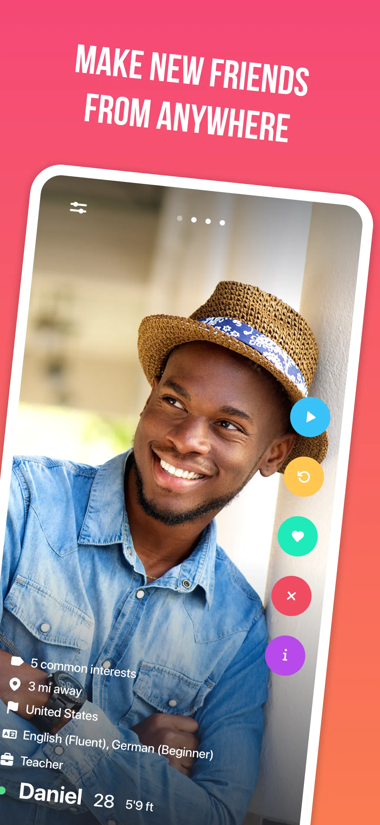 Cool Meet: Dating, Friends App iphone screenshot 2