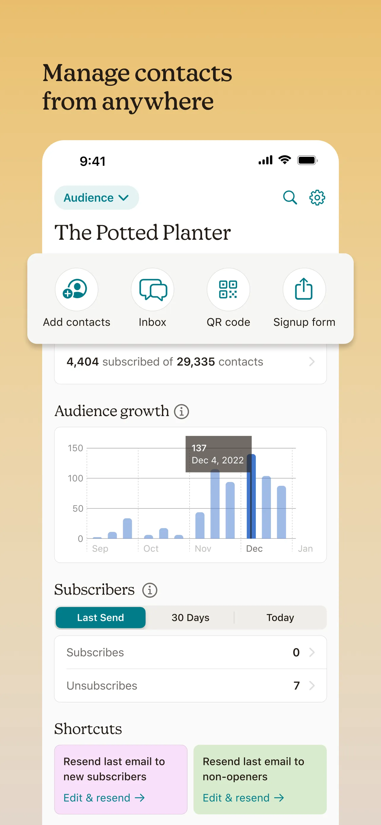 Mailchimp Email Marketing iphone screenshot 3