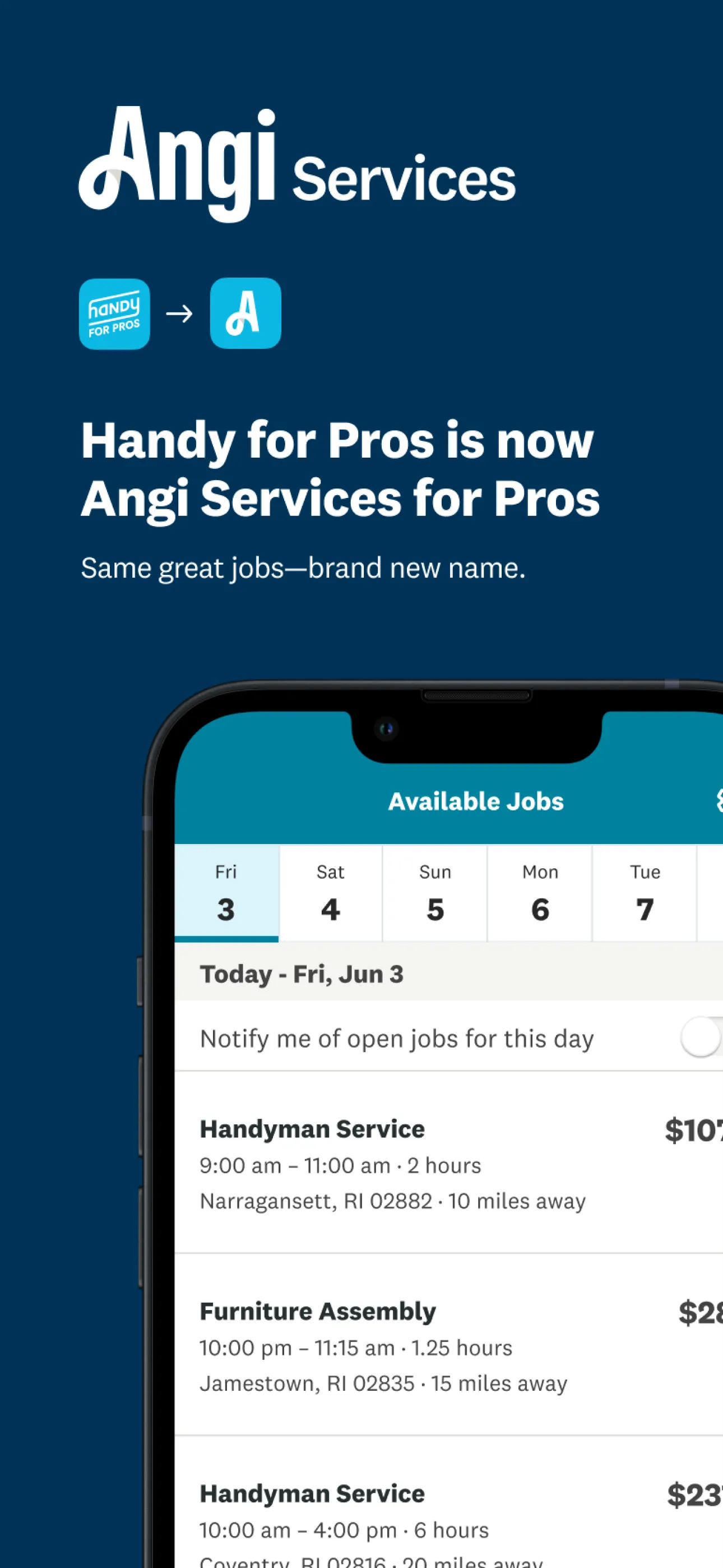 Angi Services for Pros iphone screenshot 1
