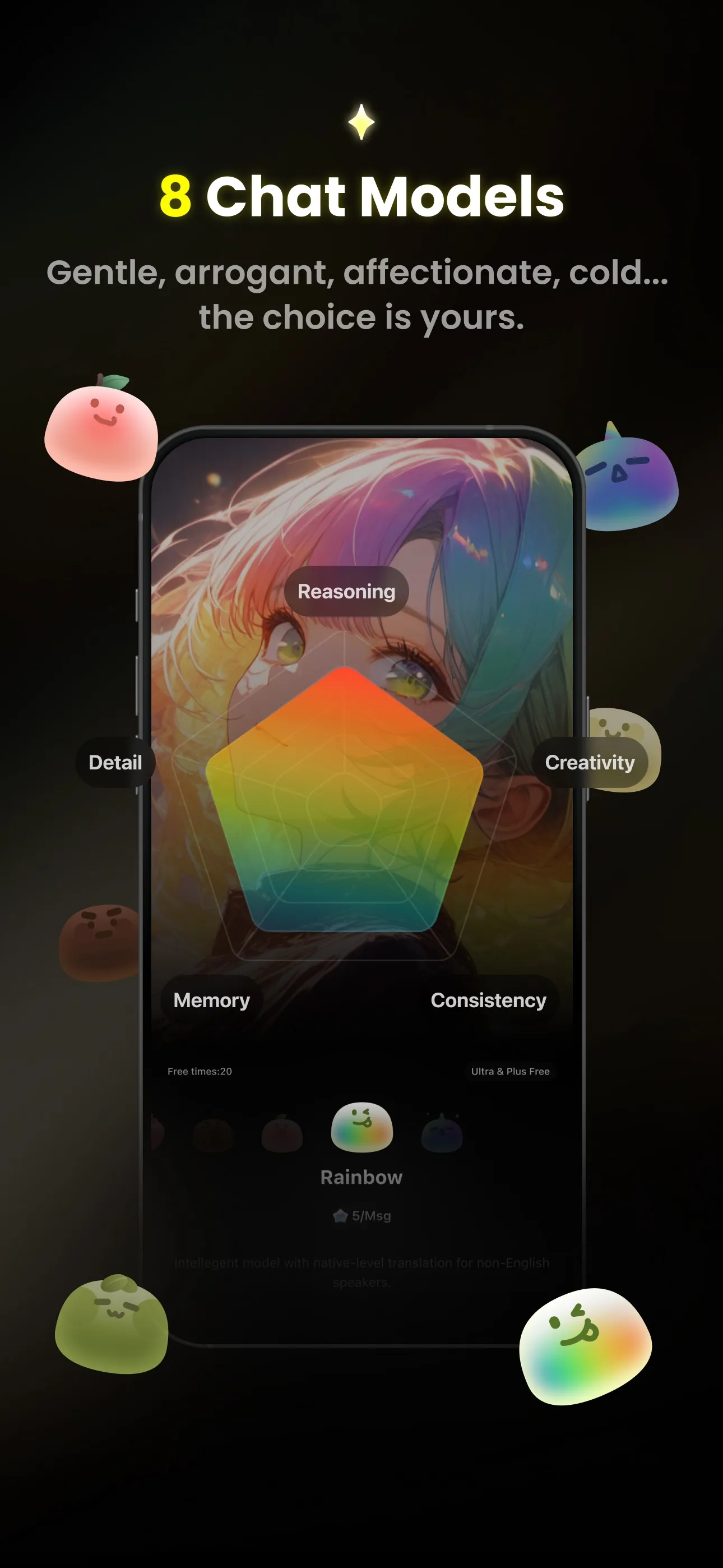 Emochi: Unlimited Chat with AI iphone screenshot 4