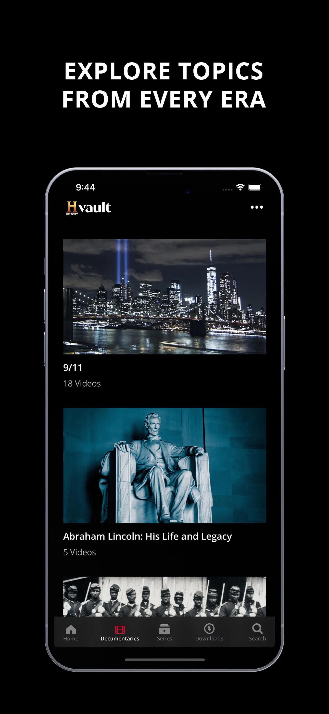 HISTORY Vault iphone screenshot 3