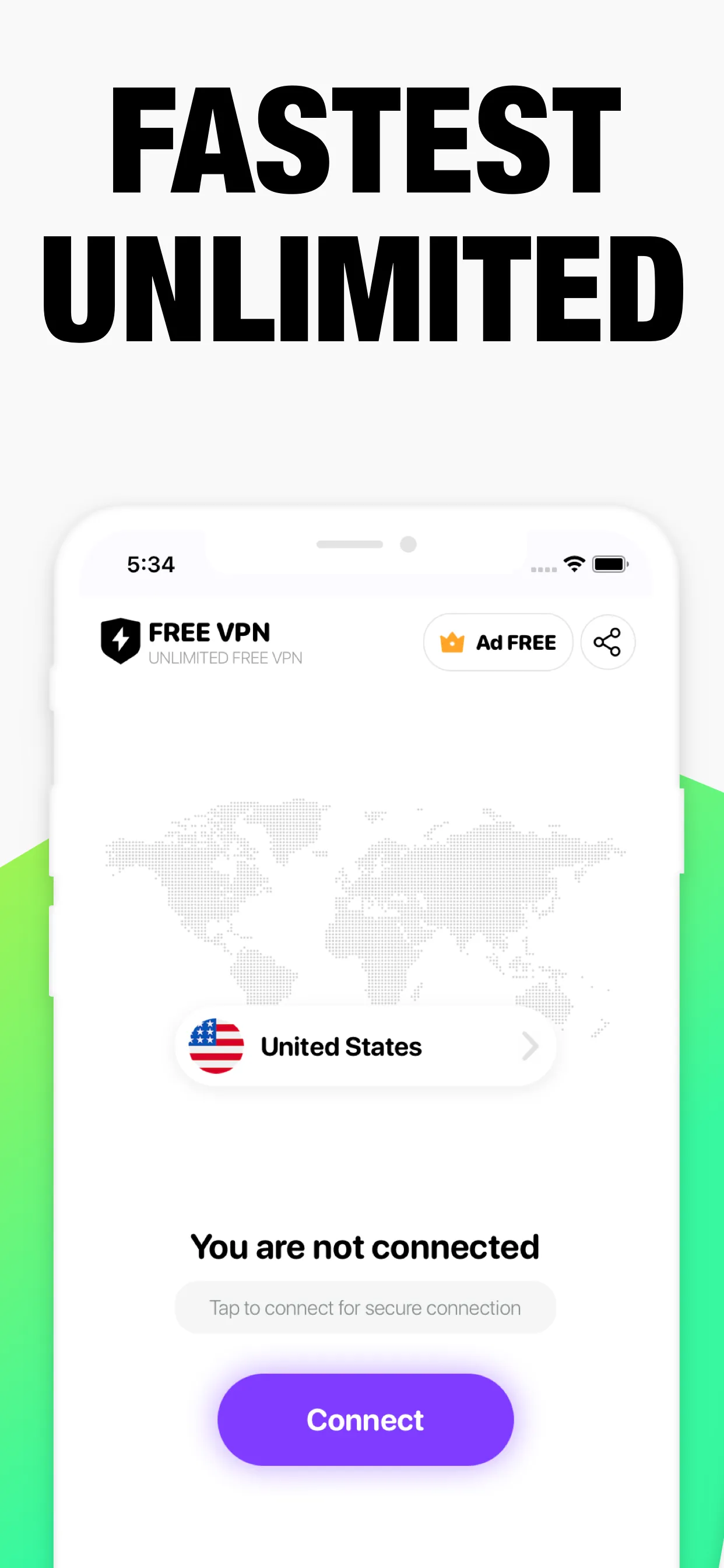 Free VPN: Unlimited VPN Proxy iphone screenshot 3