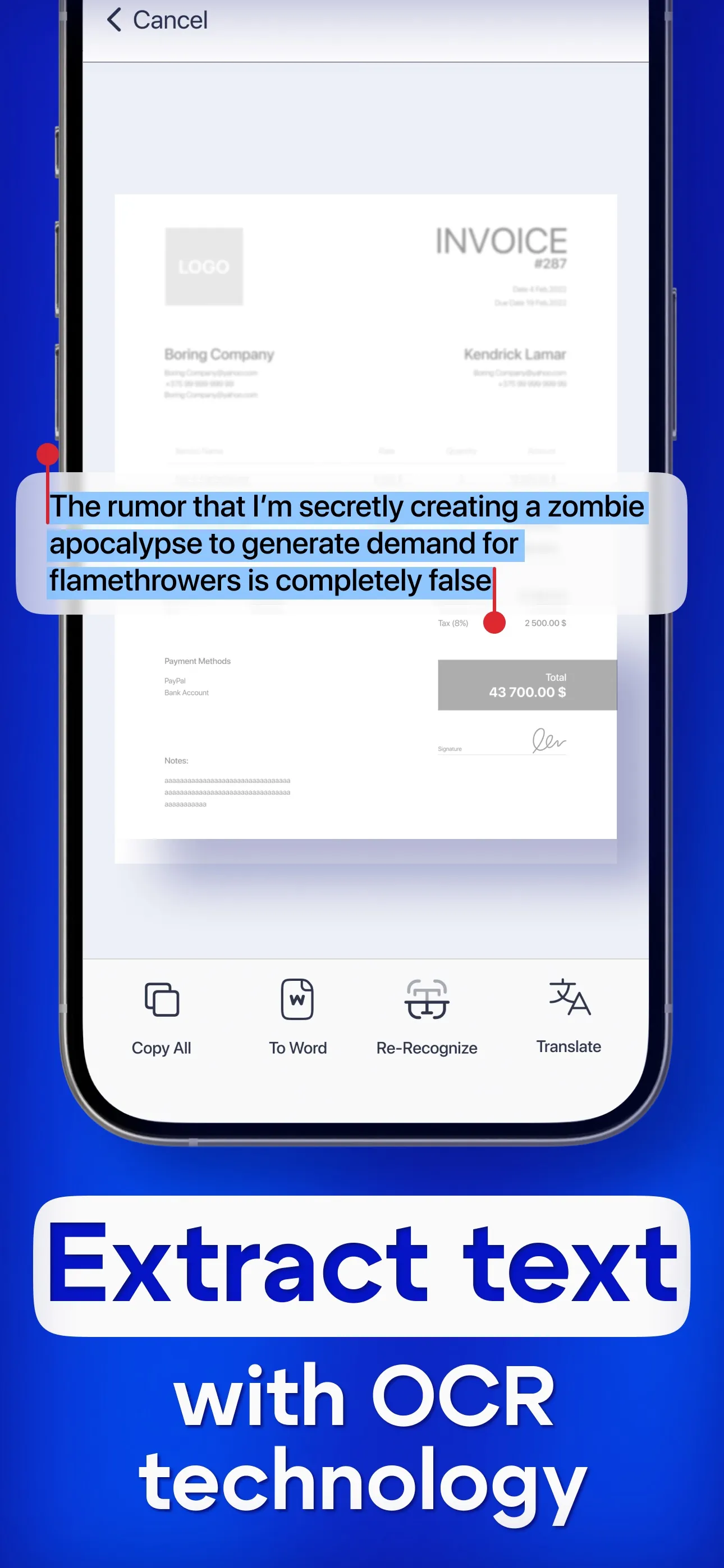 PDF Scanner & Editor Pro iphone screenshot 5