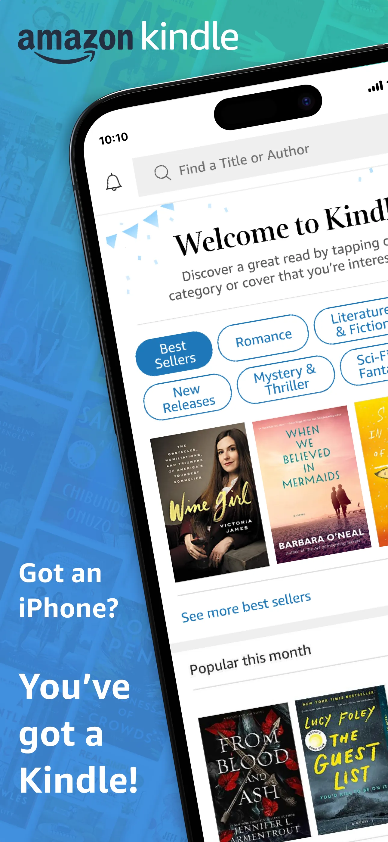 Amazon Kindle iphone screenshot 1