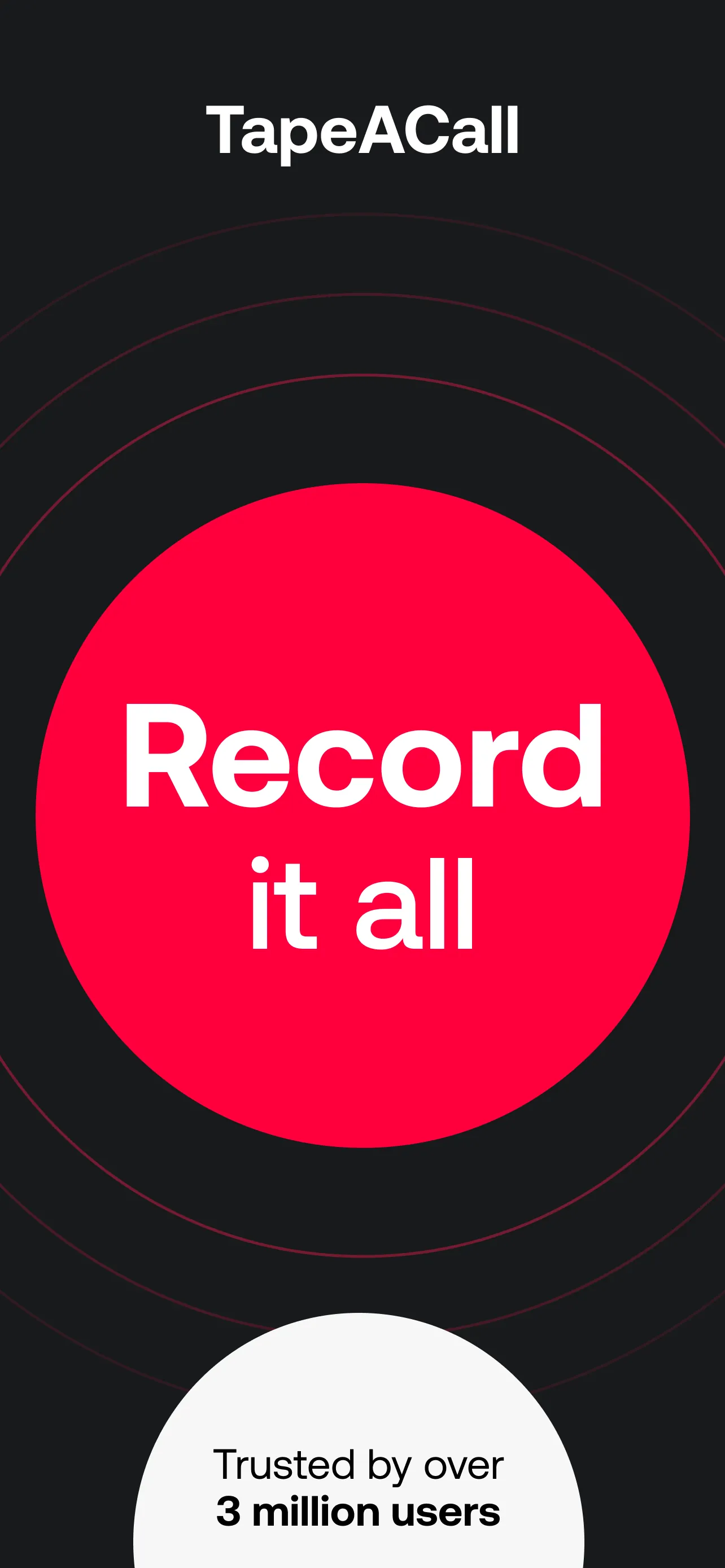 TapeACall: Call Recorder iphone screenshot 1