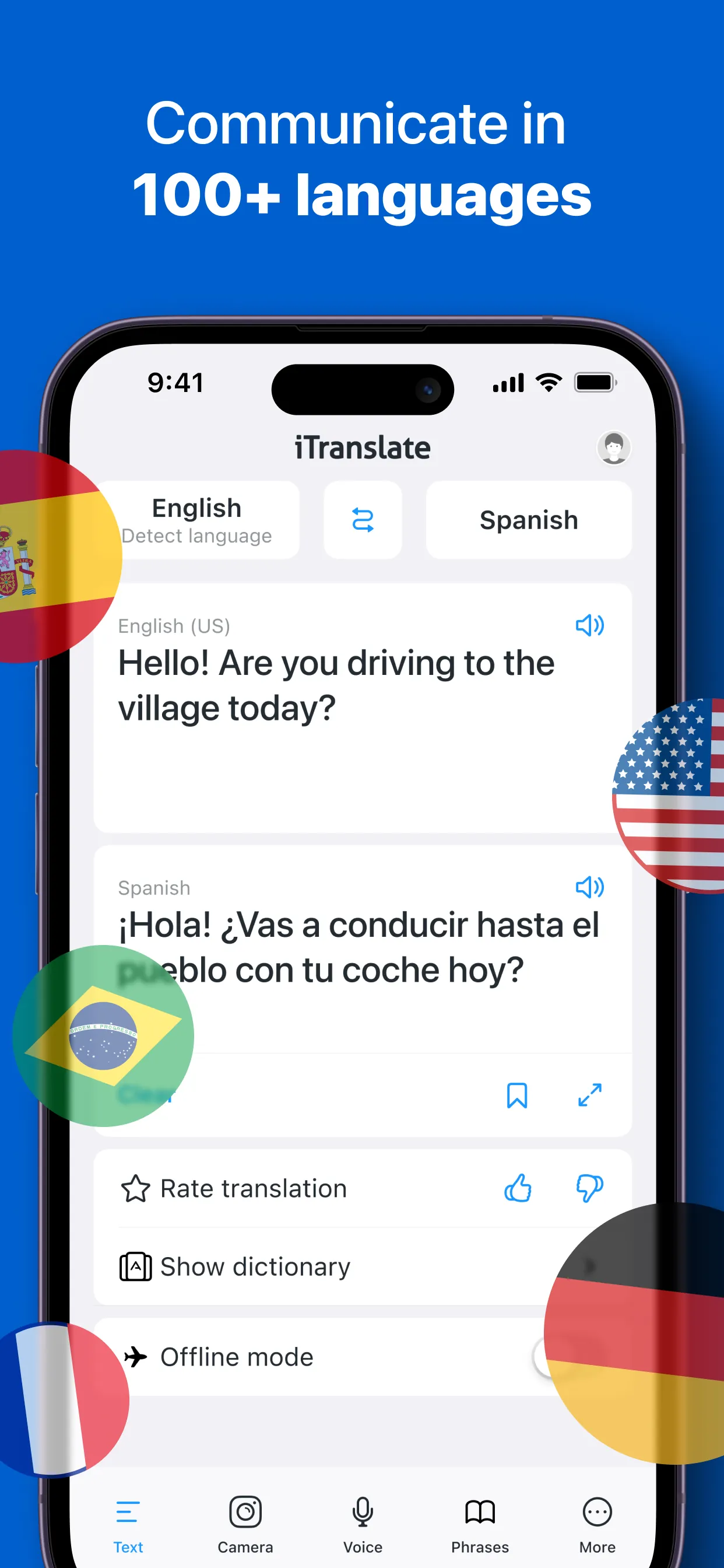 iTranslate Translator iphone screenshot 1