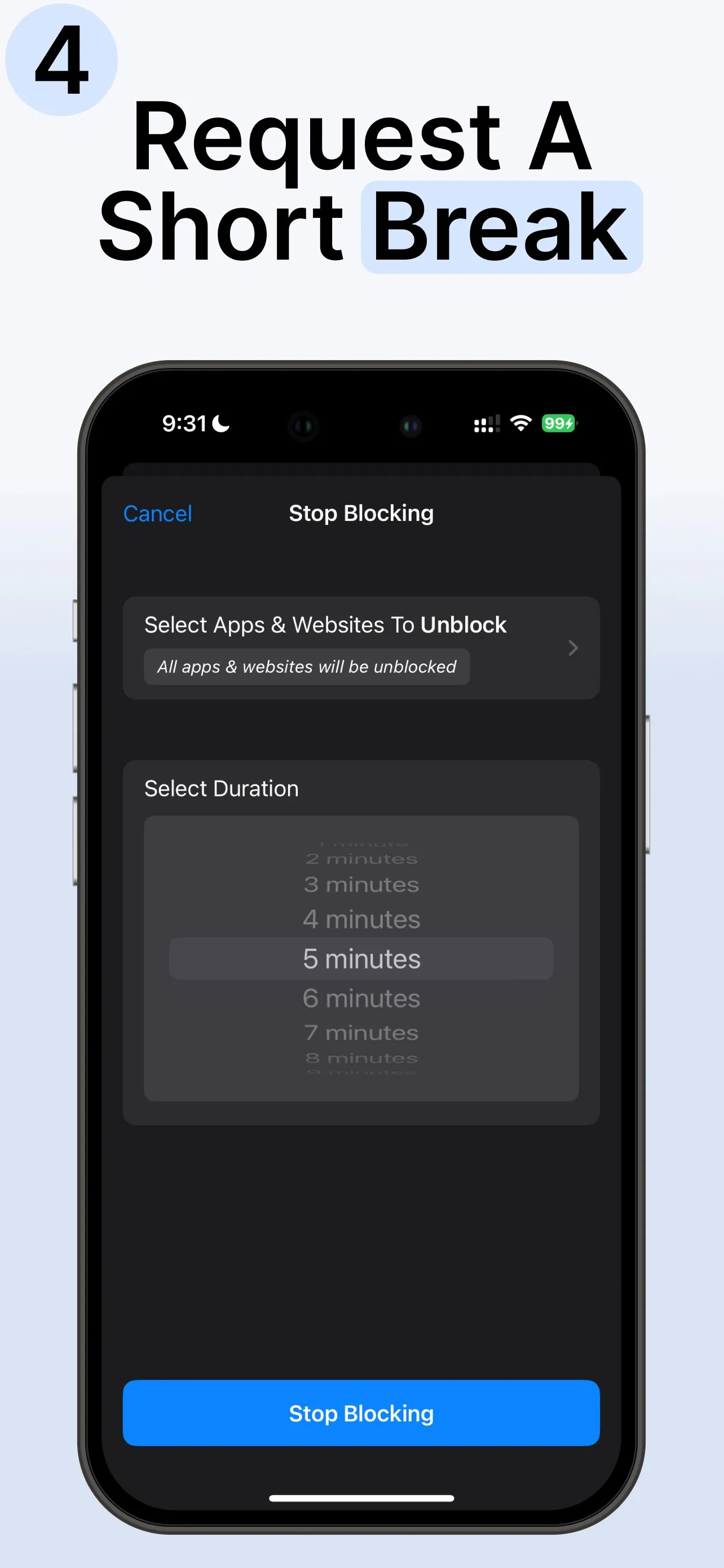 Refocus: App Blocker & Limits iphone screenshot 7