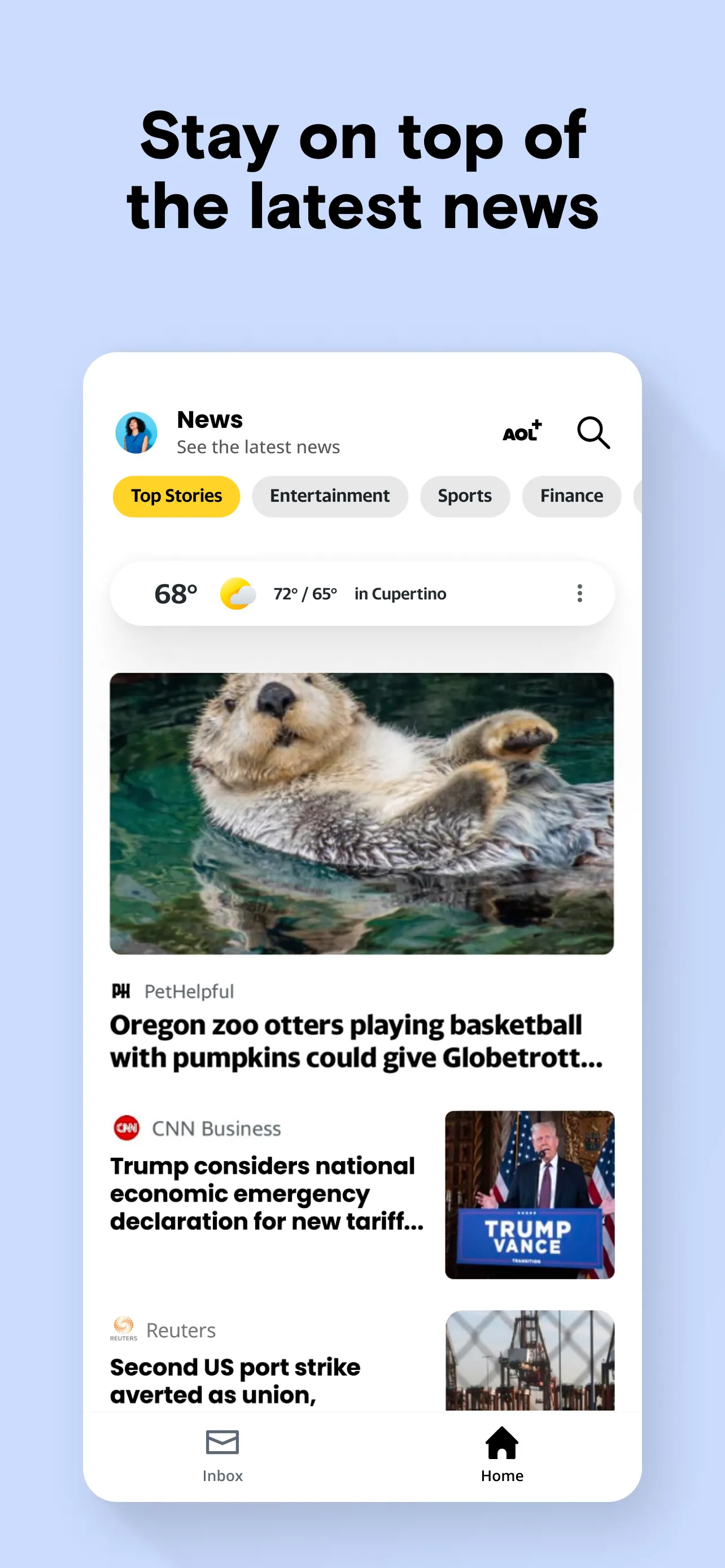 AOL Mail, News, Weather iphone screenshot 7