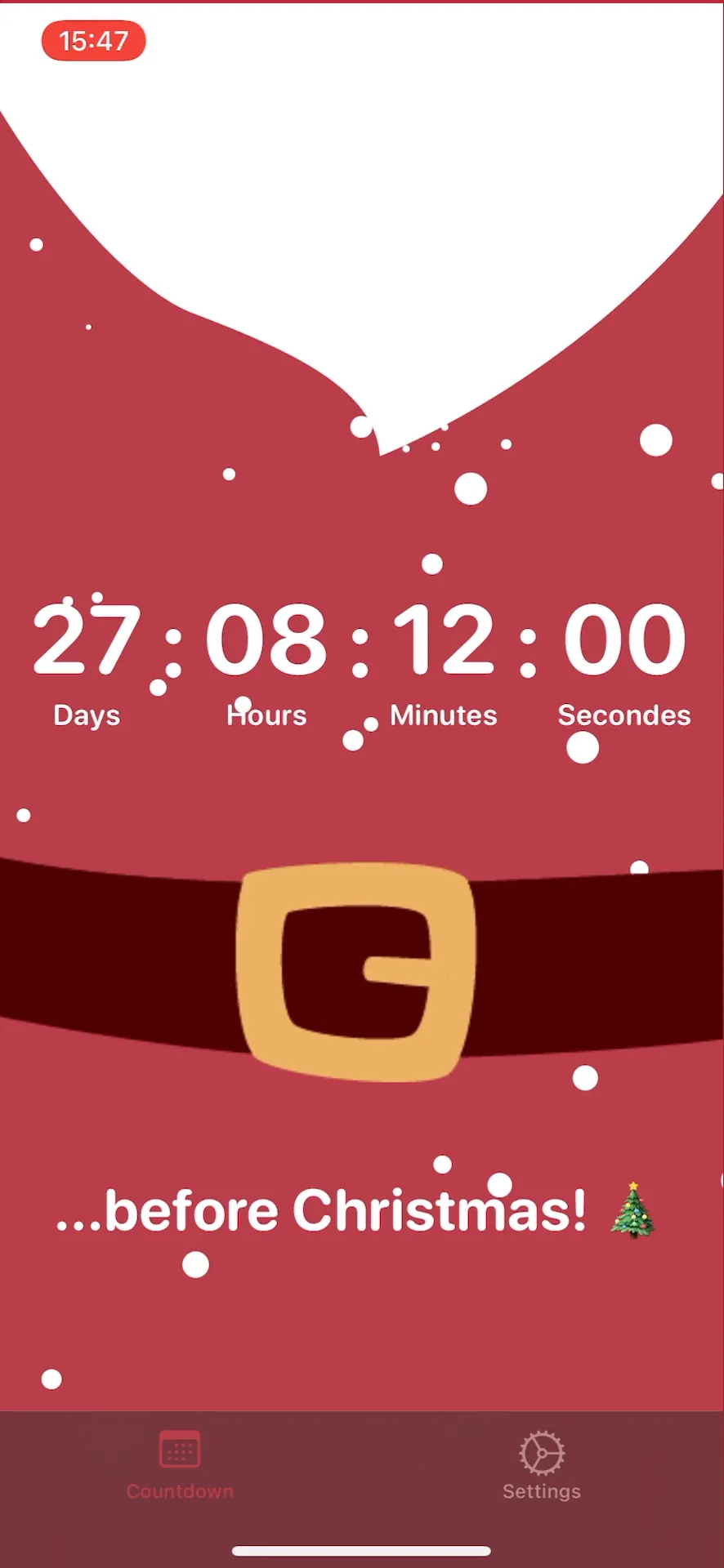Christmas Countdown for 2025 iphone screenshot 1