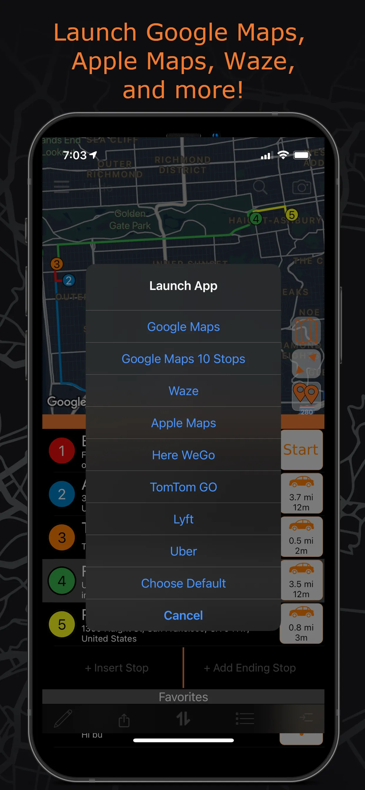 PlaceMaker Route Planner iphone screenshot 4