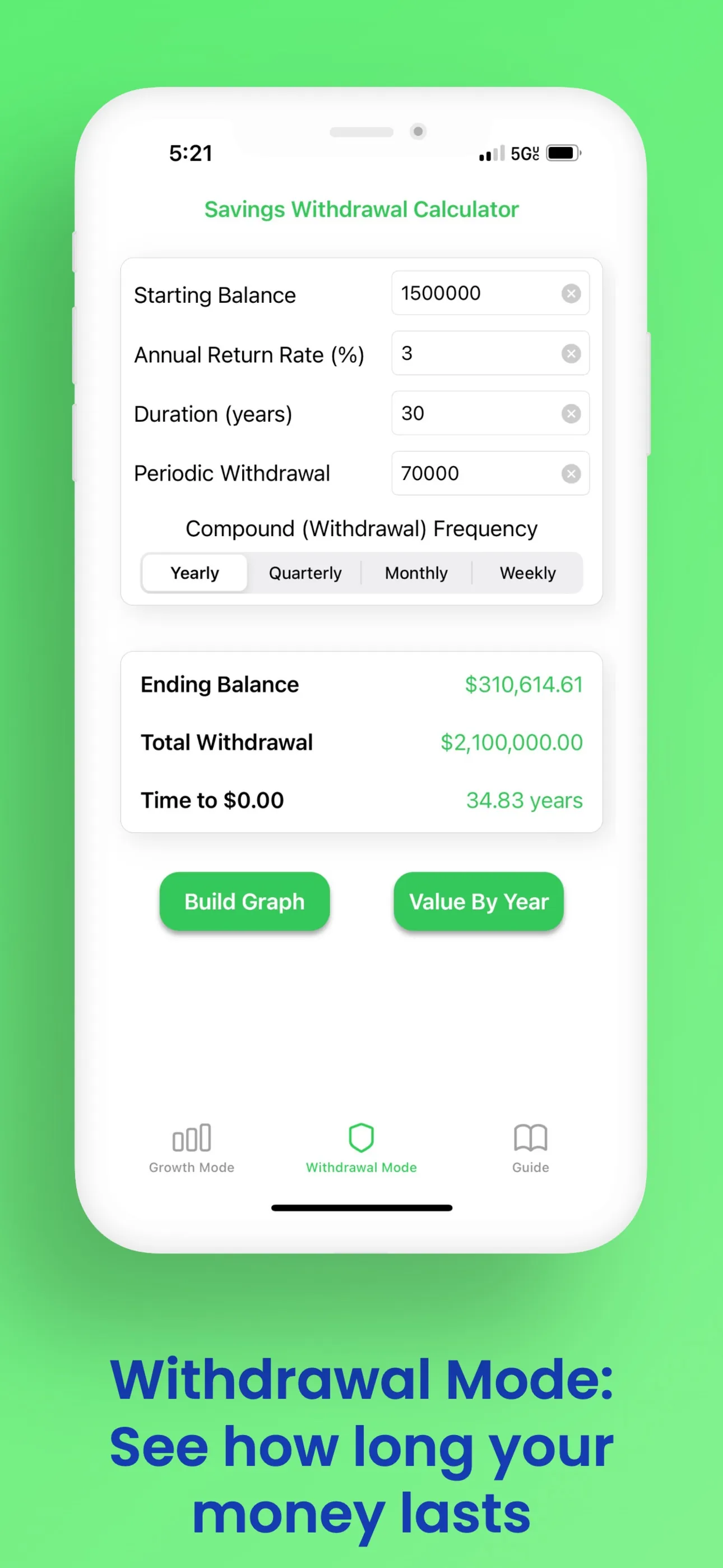 Compound Interest Calc iphone screenshot 4