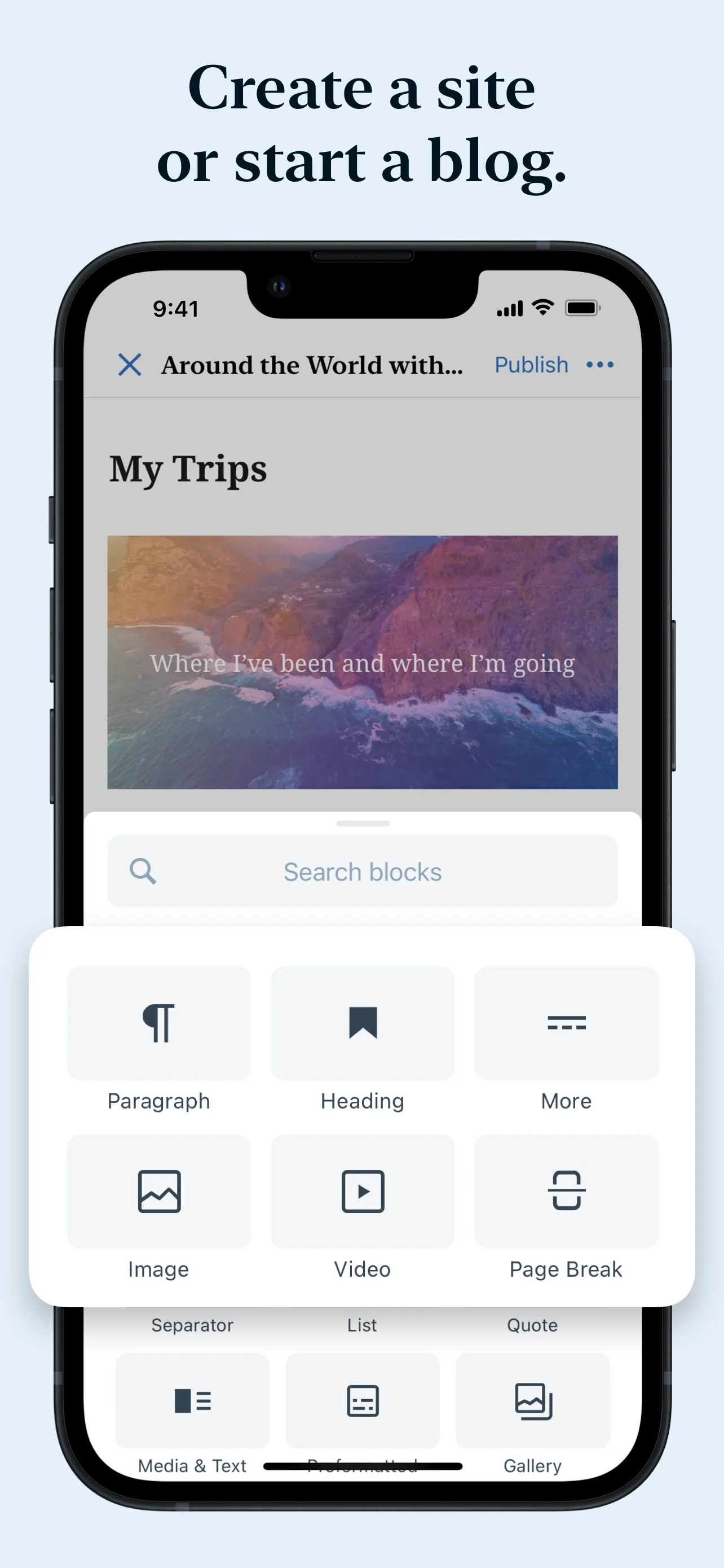 WordPress – Website Builder iphone screenshot 3