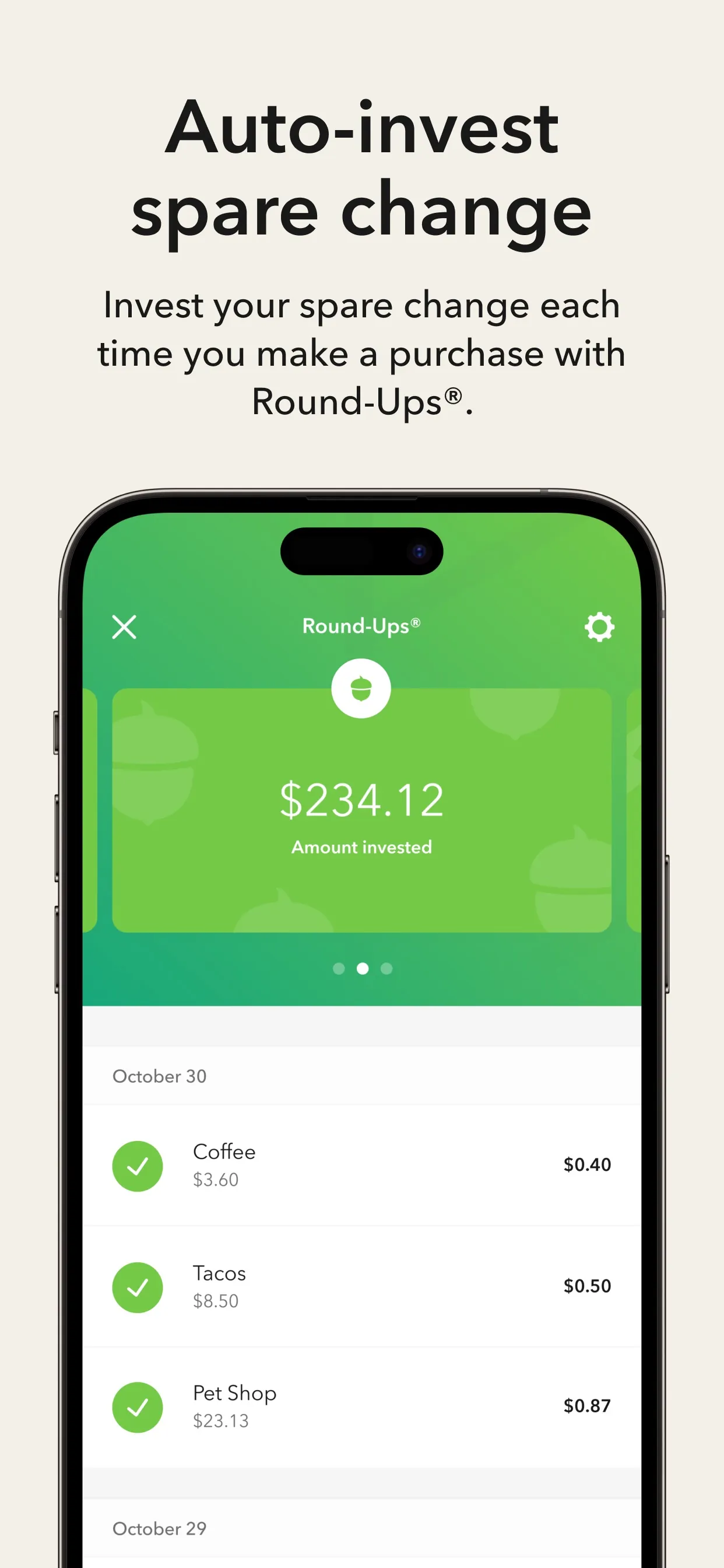 Acorns: Invest For Your Future iphone screenshot 2