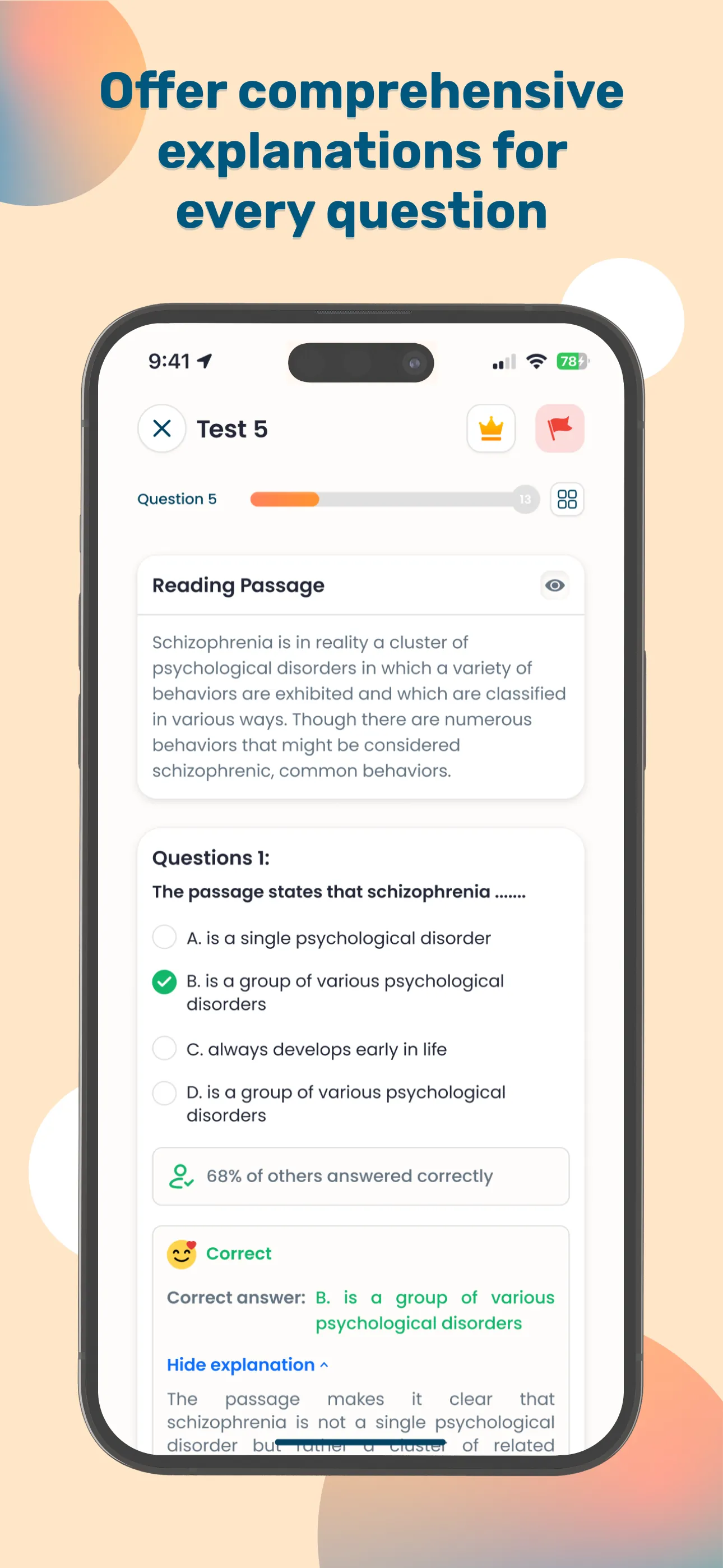 Practice for TOEFL® Test Pro iphone screenshot 4