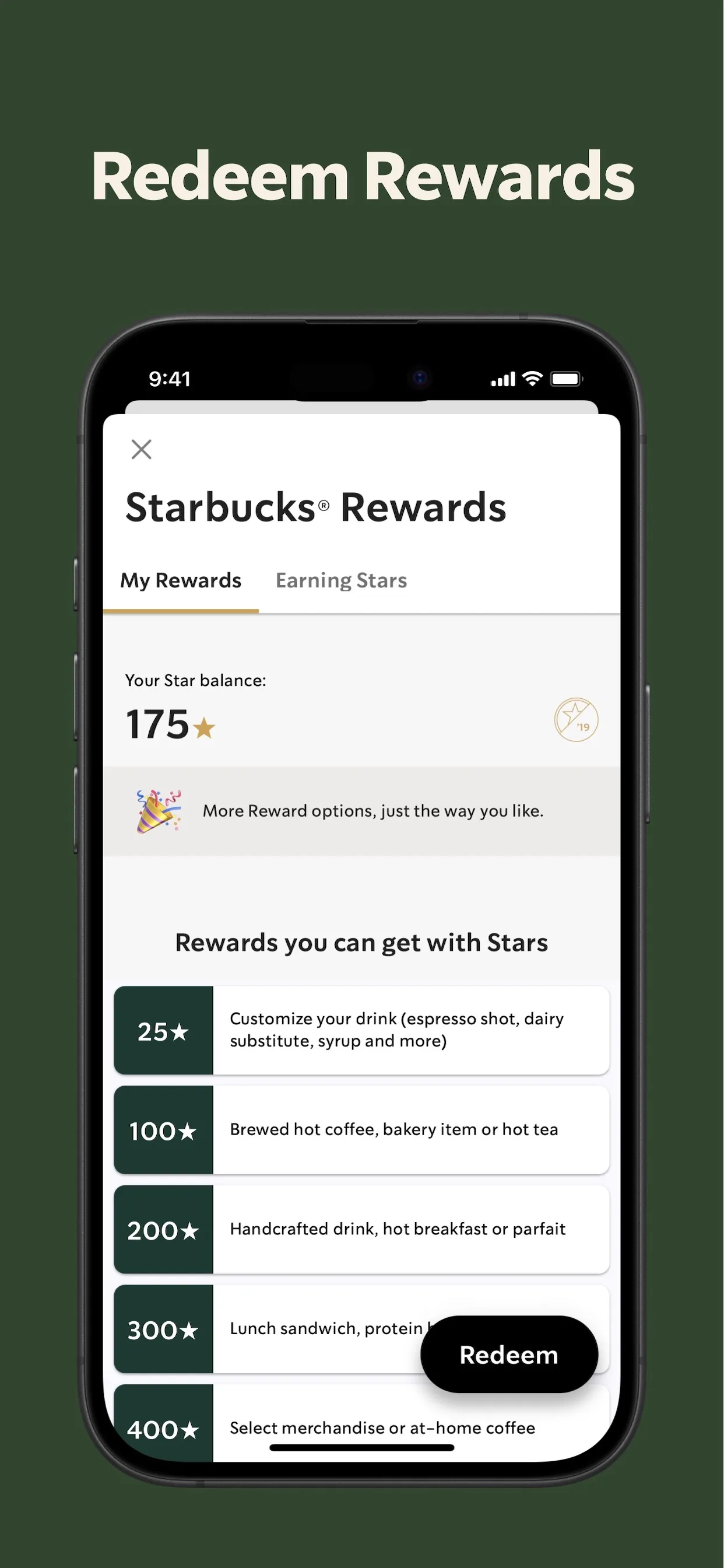 Starbucks iphone screenshot 5