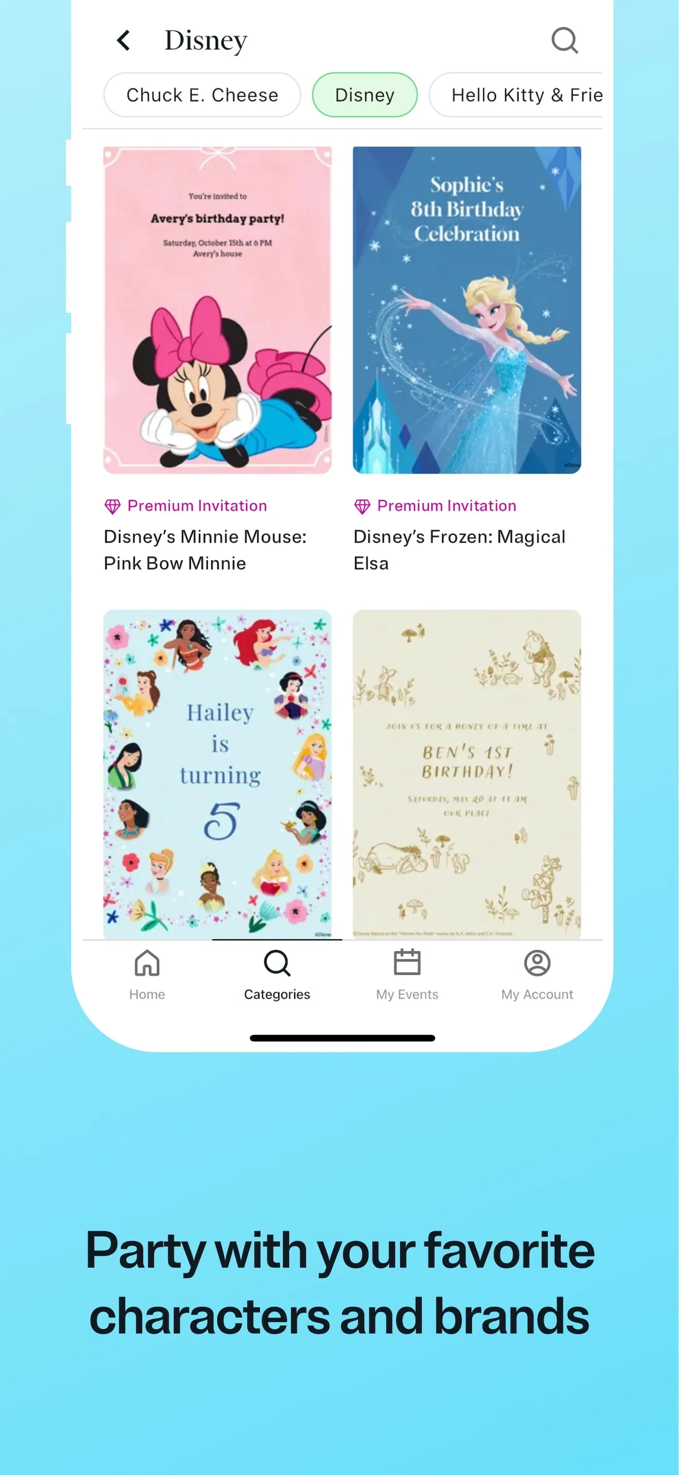 Evite: Party Invitation Maker iphone screenshot 7