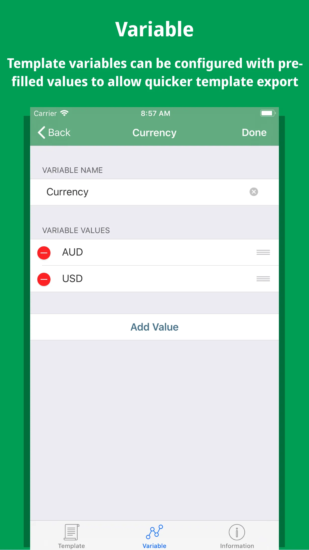Template Manager iphone screenshot 5