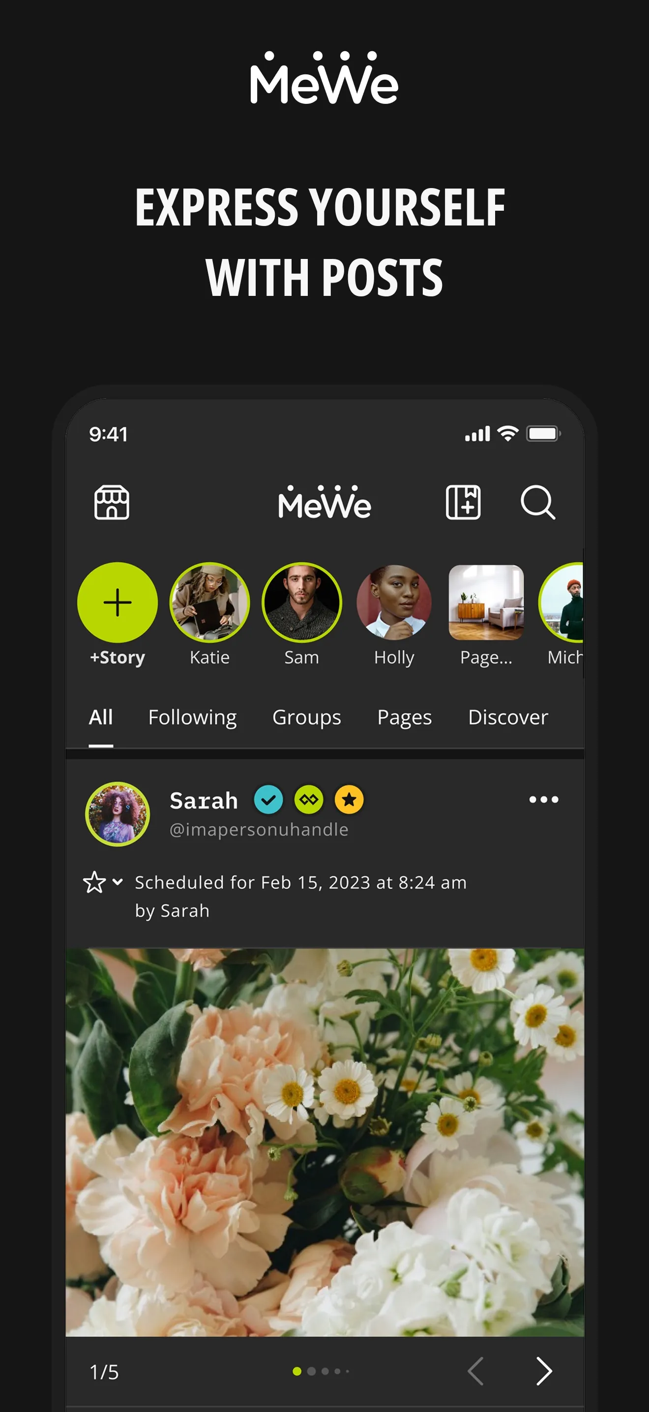 MeWe: The Safe Network iphone screenshot 8