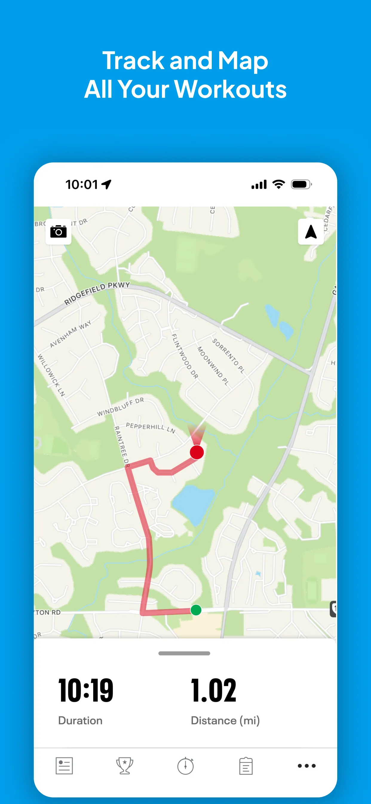 Map My Run GPS Running Tracker iphone screenshot 1
