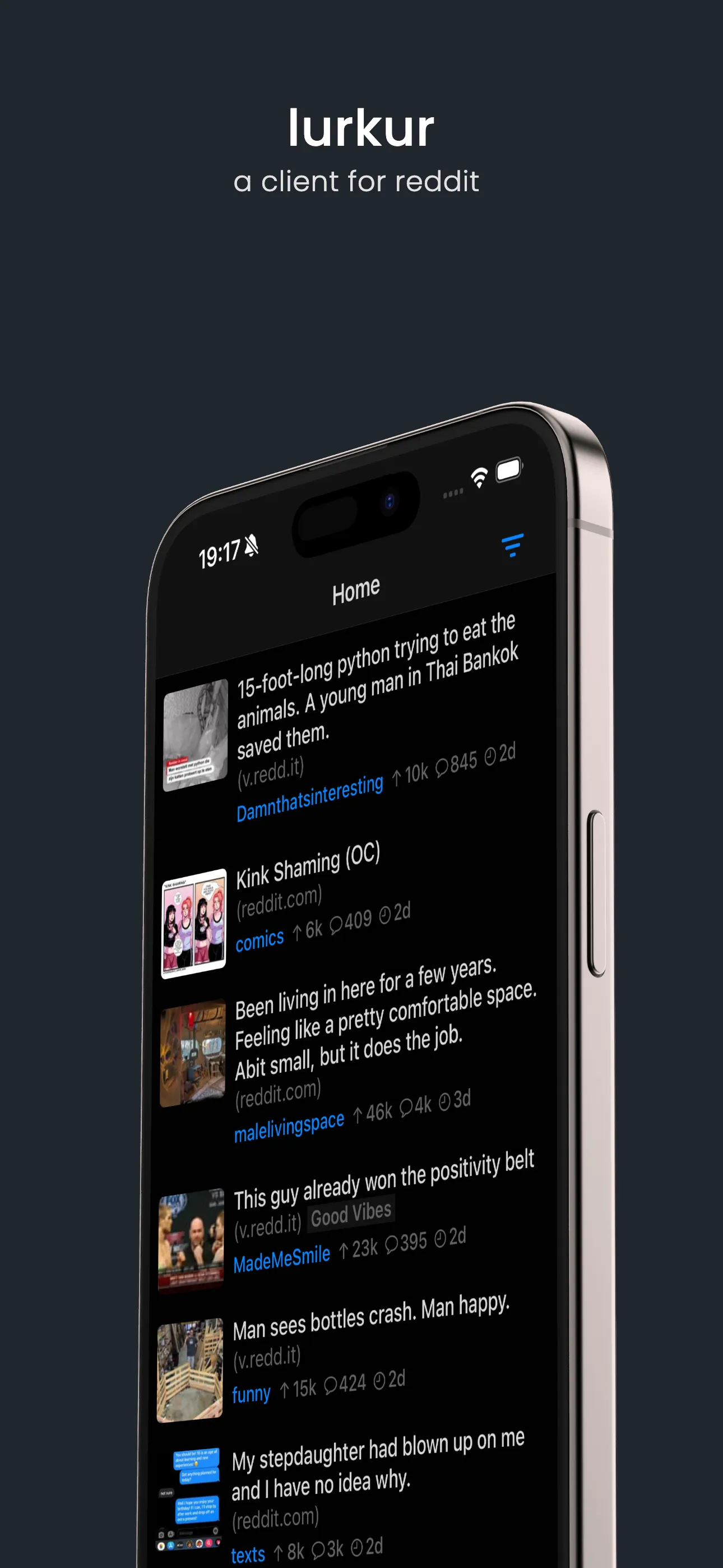 lurkur for reddit iphone screenshot 1
