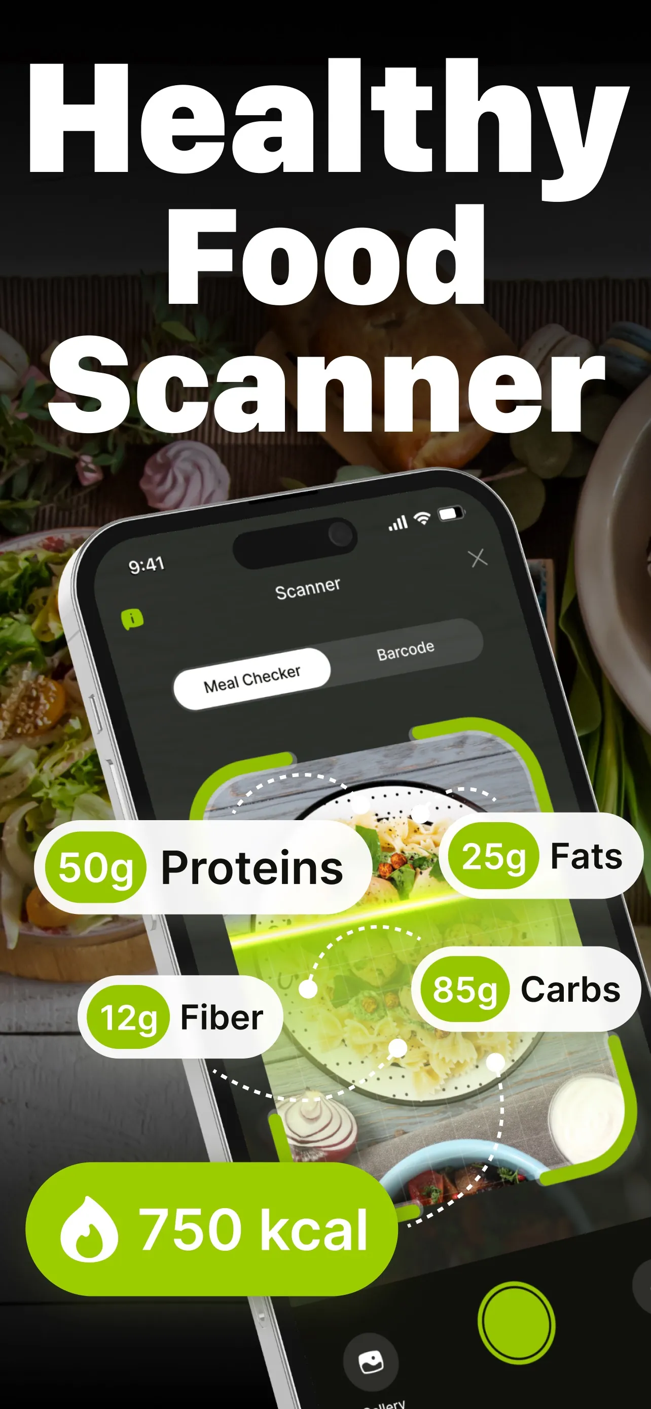 Food Scanner: AI Meal Tracker iphone screenshot 1