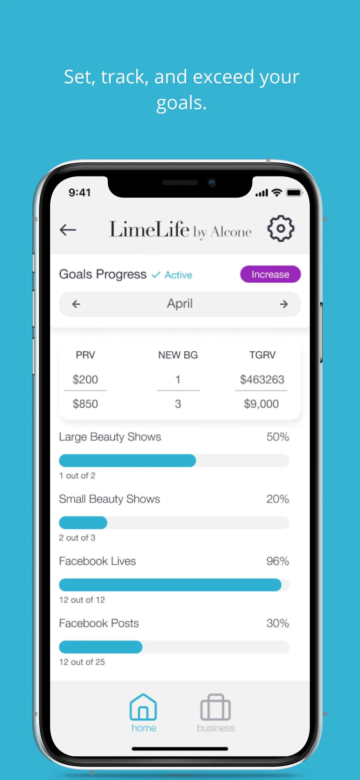 LimeLife Goals App for BGs iphone screenshot 3