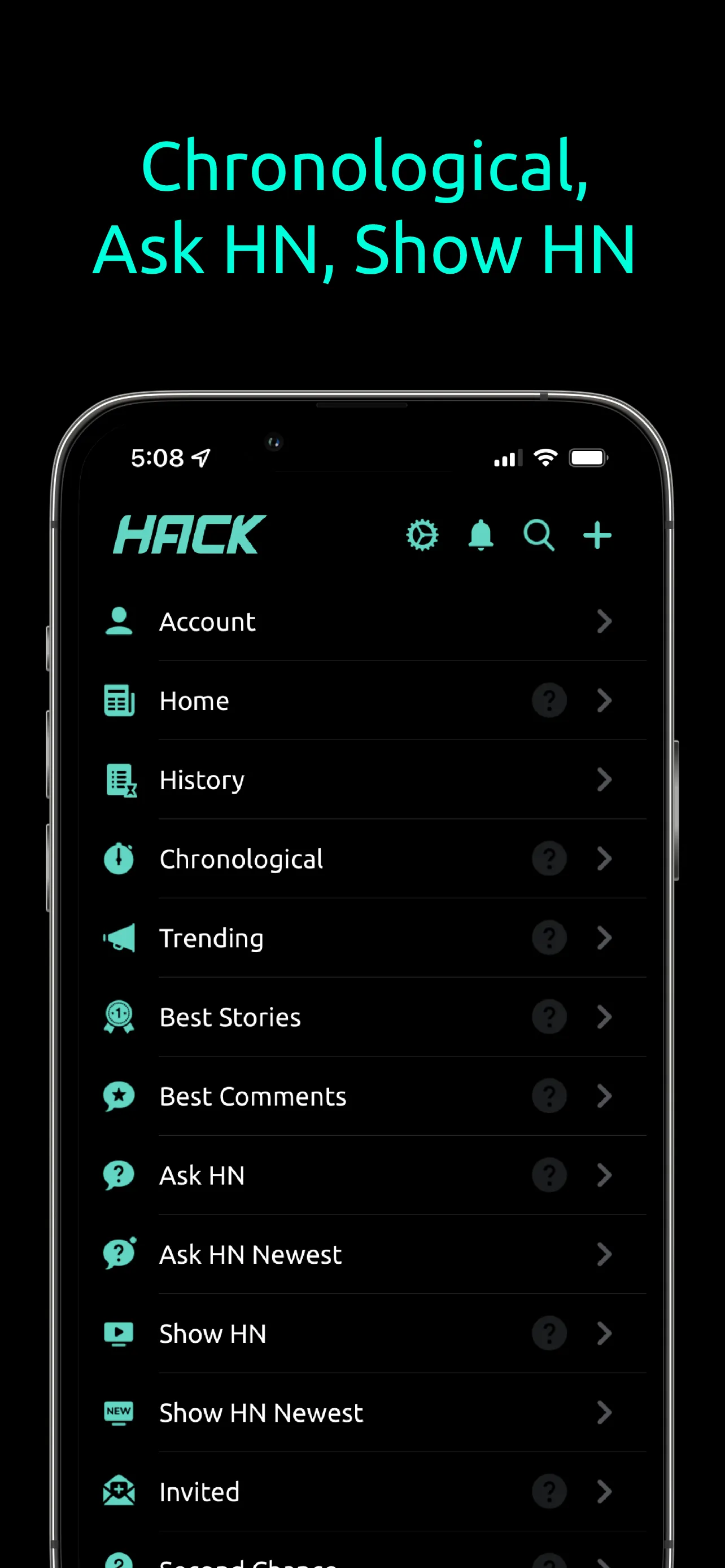HACK for Hacker News YC Reader iphone screenshot 6