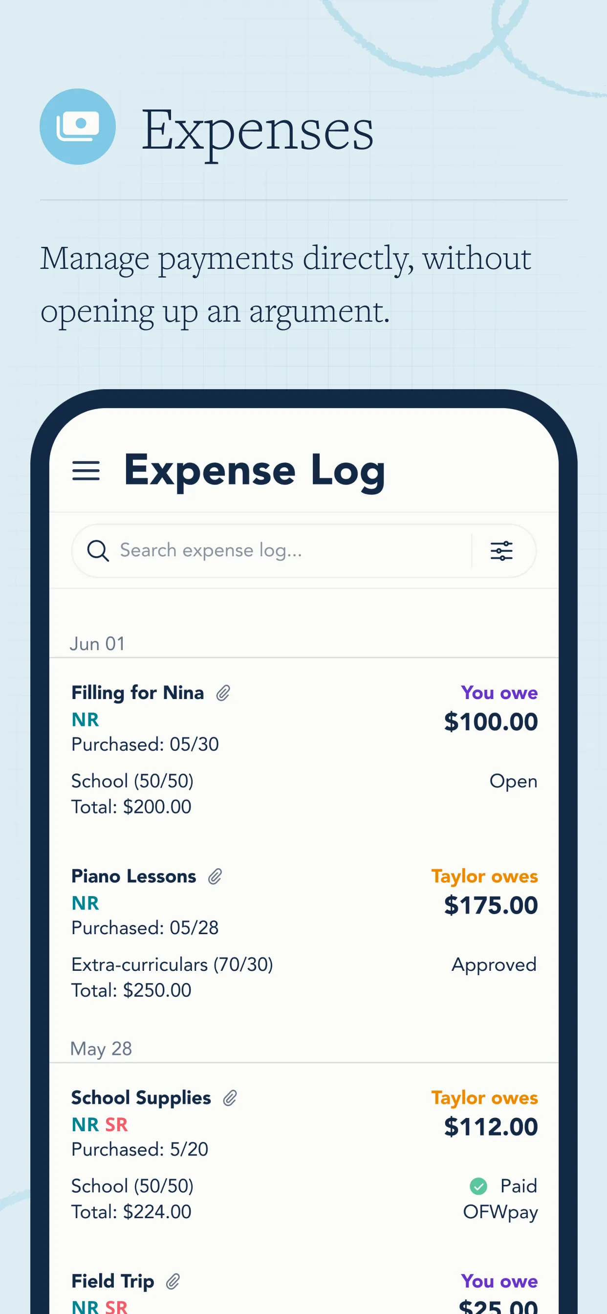 OurFamilyWizard Co-Parent App iphone screenshot 8