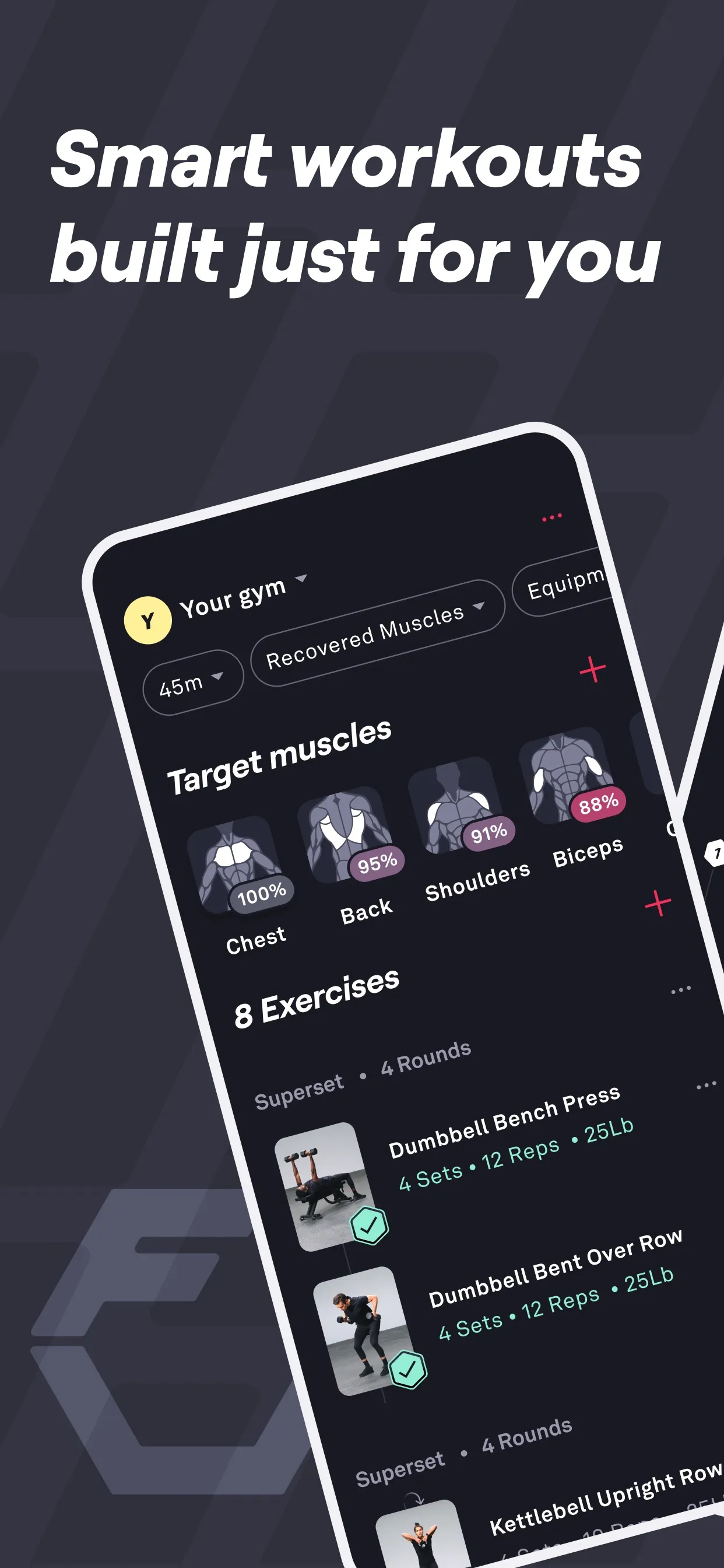 Fitbod: Gym & Fitness Planner iphone screenshot 1