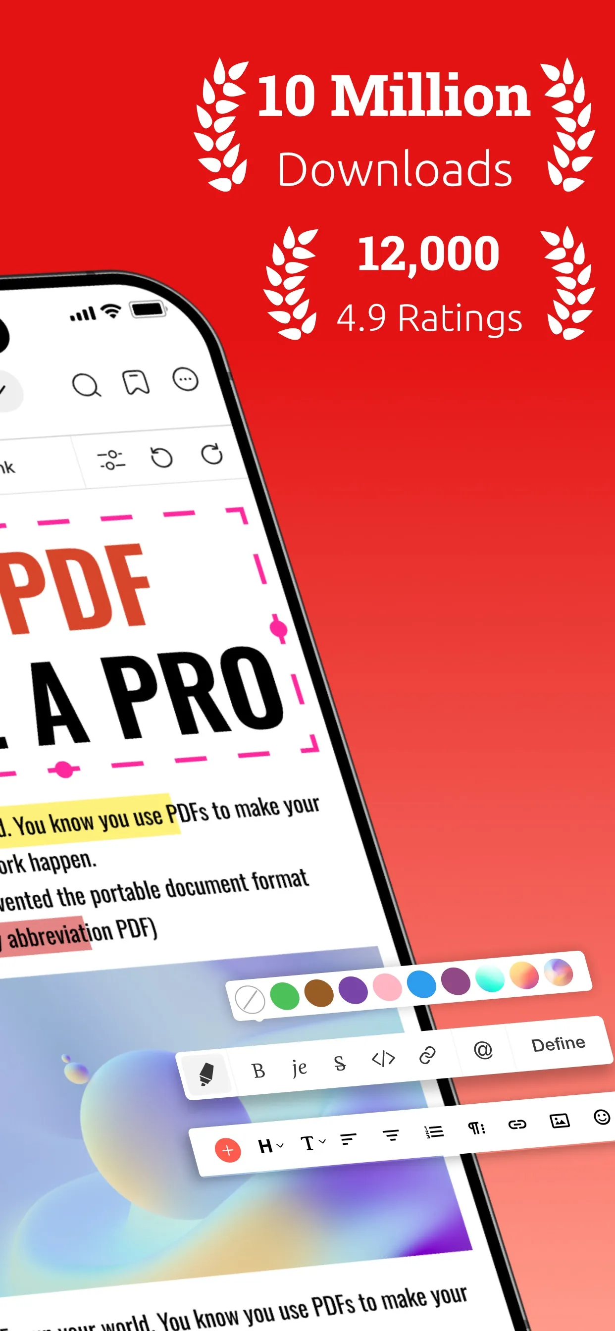 PDF Editor: Edit PDF Documents iphone screenshot 2