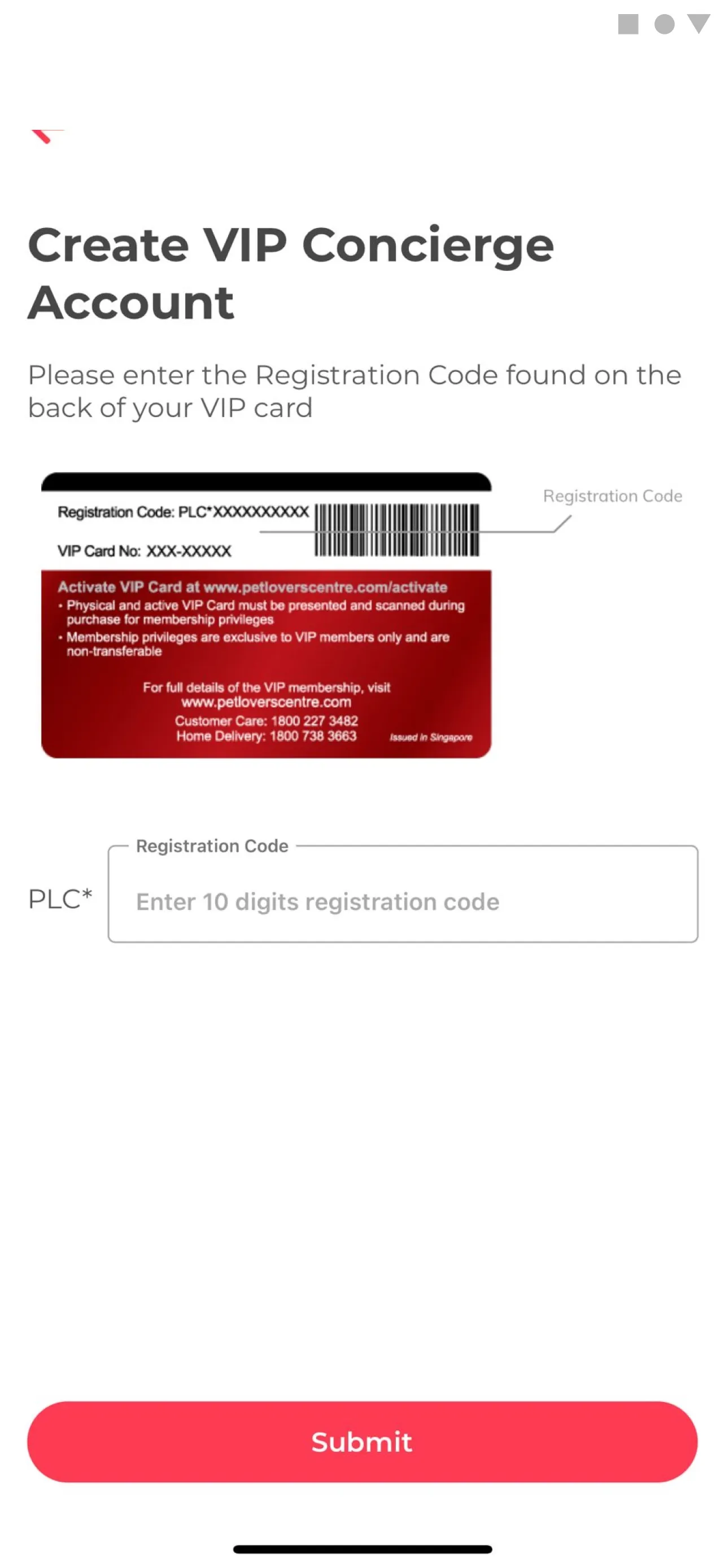PLC VIP Concierge (SG) iphone screenshot 2