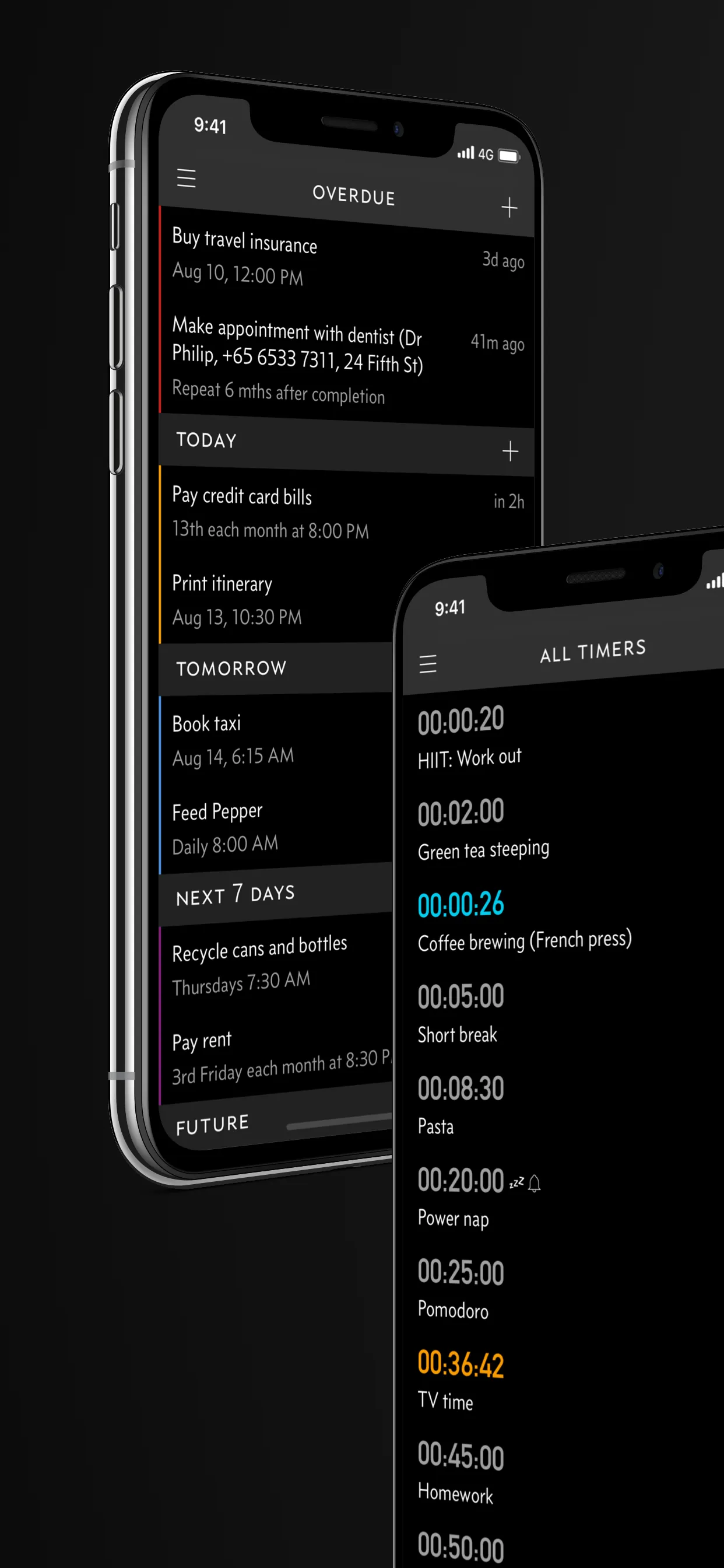 Due - Reminders & Timers iphone screenshot 2