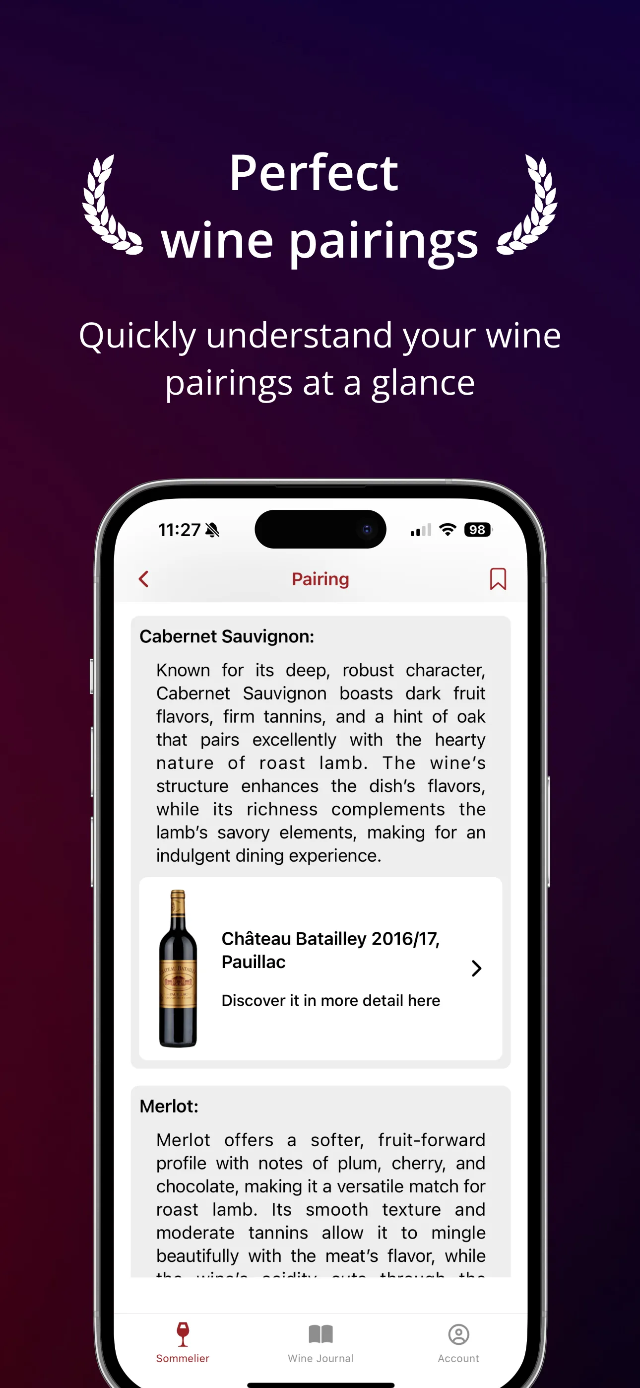 Pocket Sommelier: Wine Pairing iphone screenshot 4