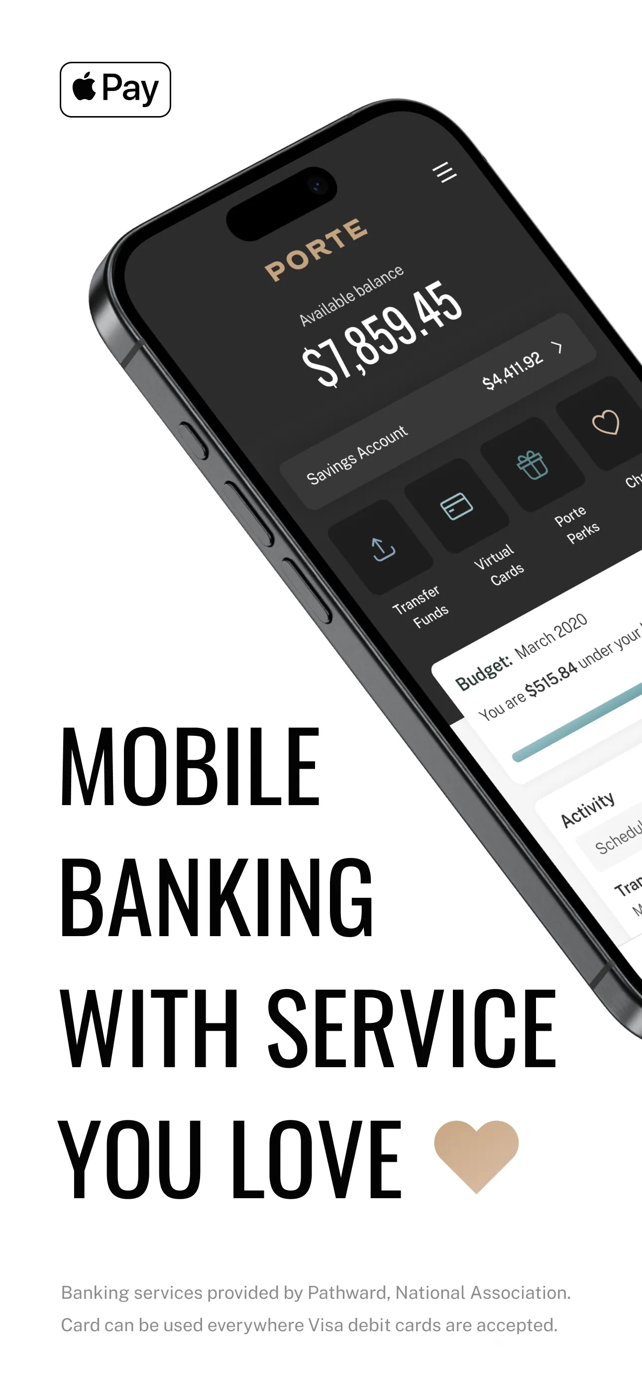 Porte: Mobile Banking iphone screenshot 1