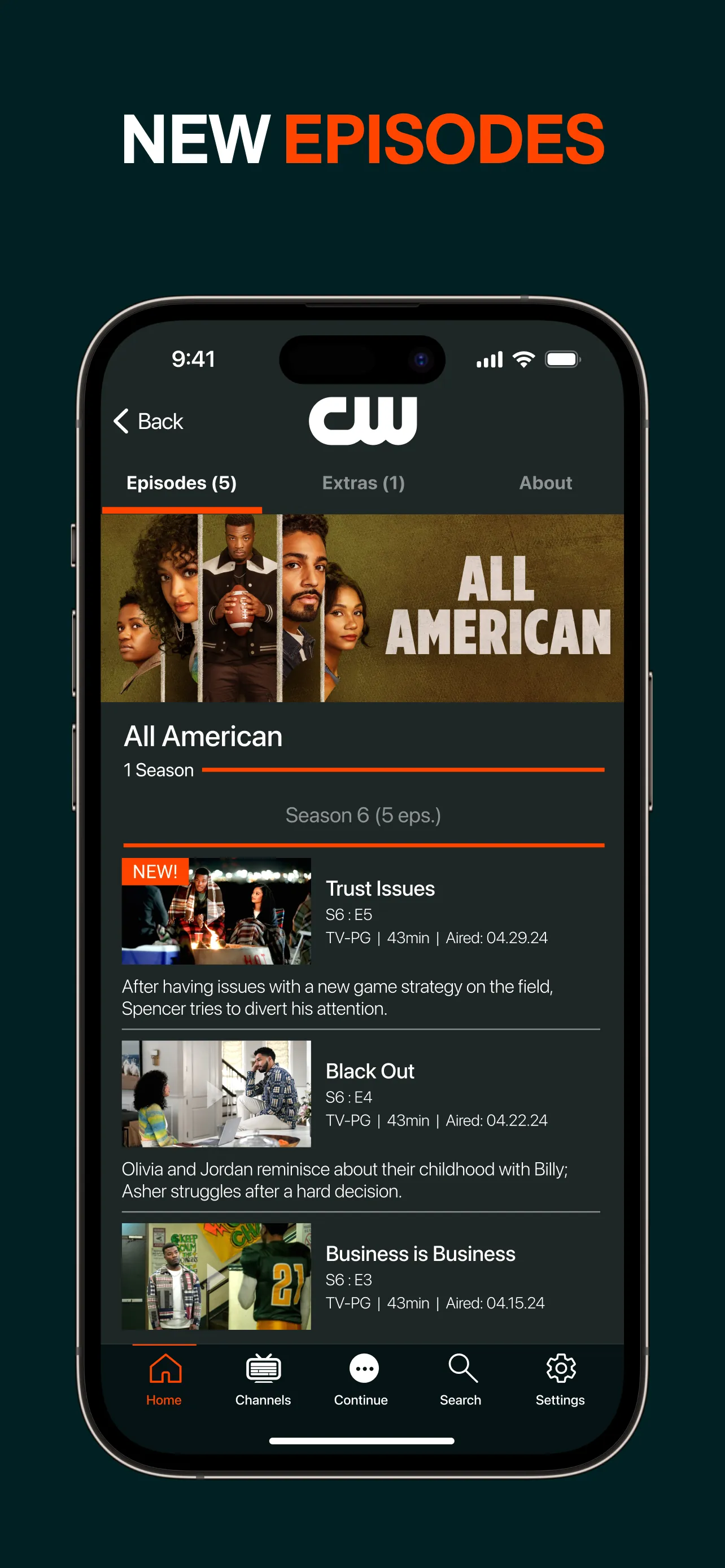 The CW iphone screenshot 3