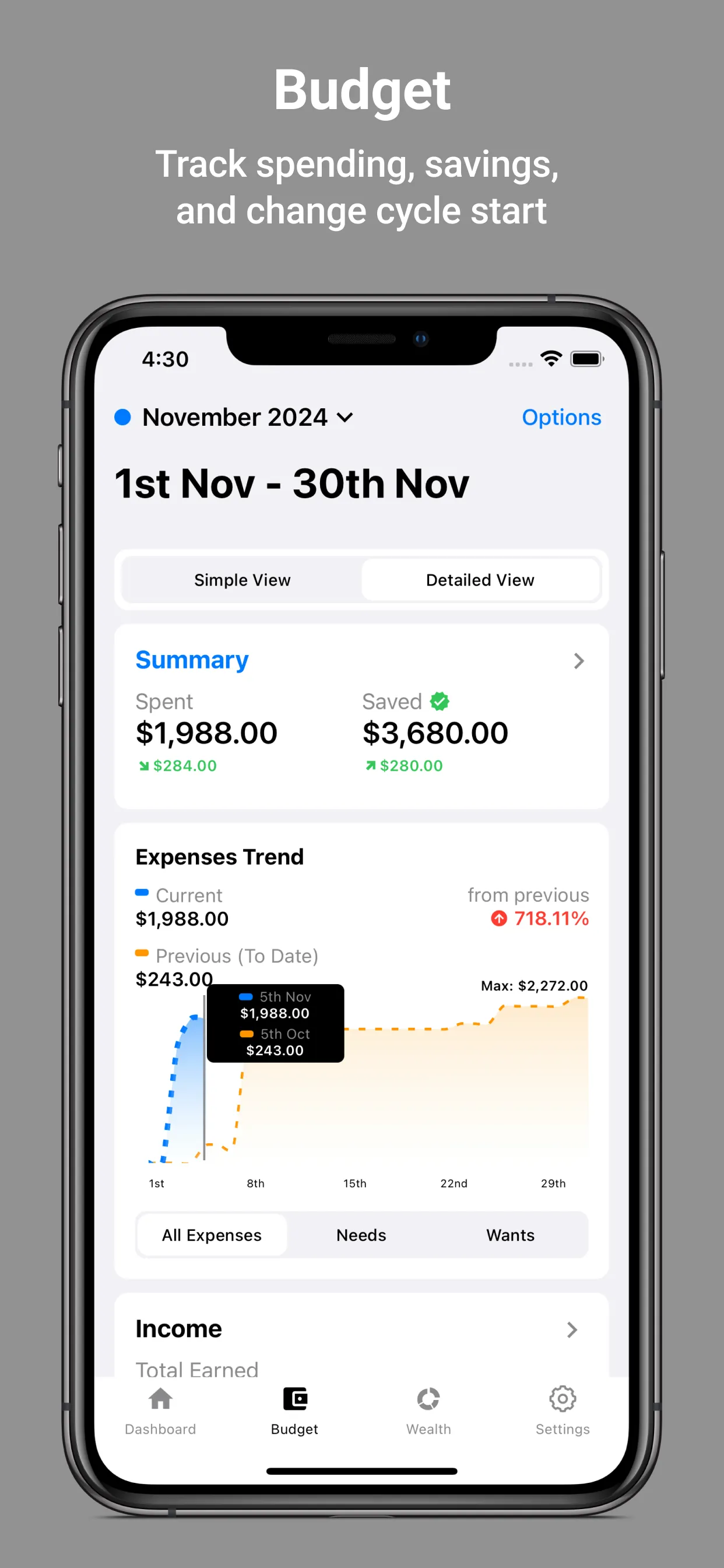 Financial Tracker App iphone screenshot 5