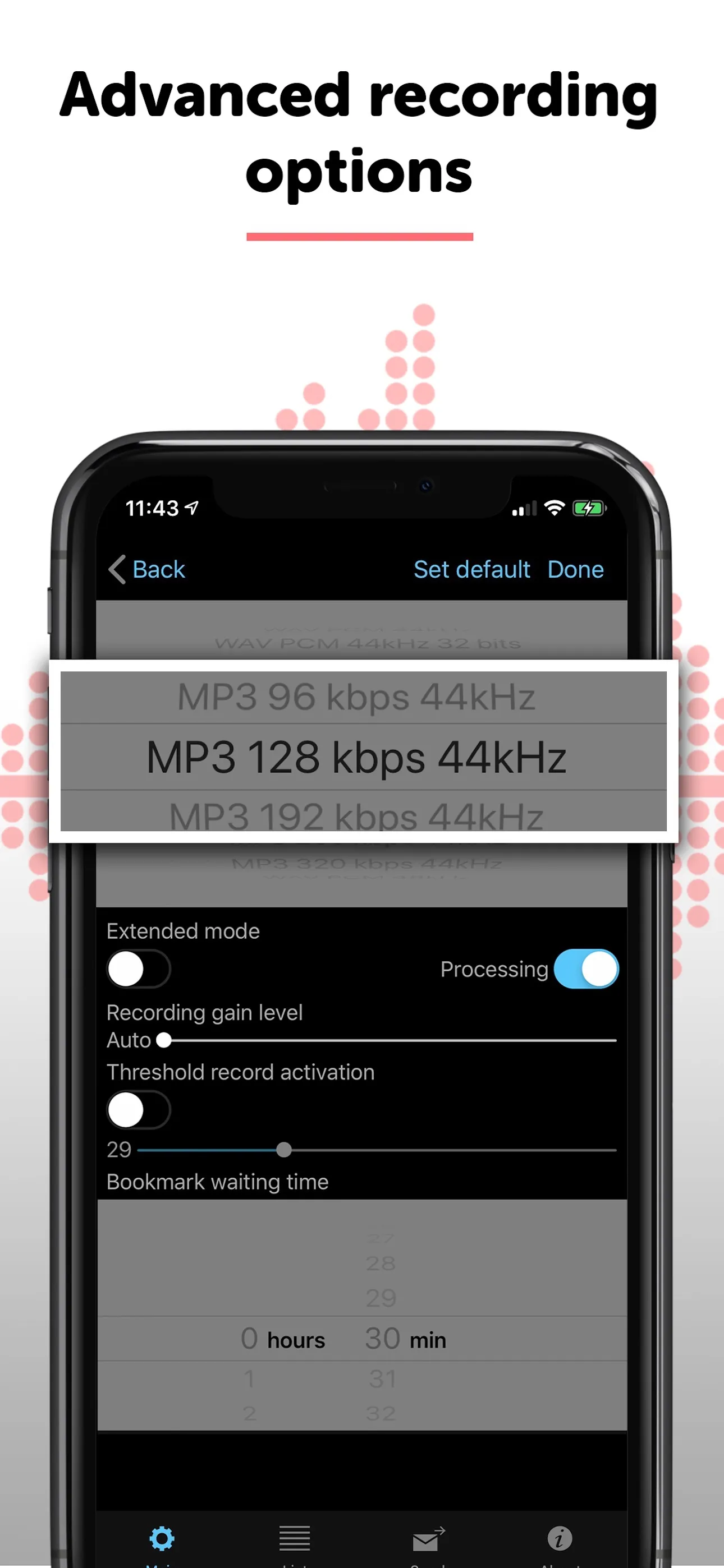 Alon Dictaphone-Voice Recorder iphone screenshot 5